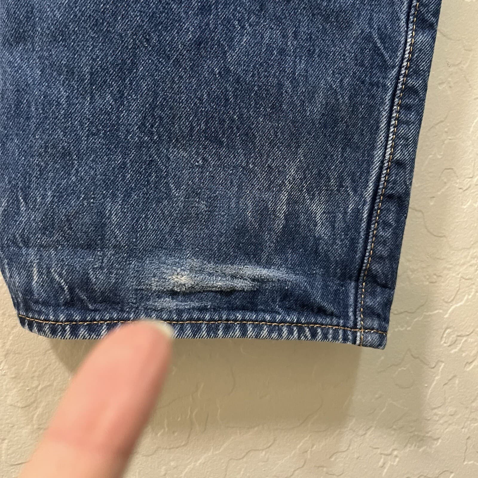 Levi's 501 Button Fly Mens Jeans Size (fits W 40x45 L) For Extra Tall Man Jeans - Thumbnail 5