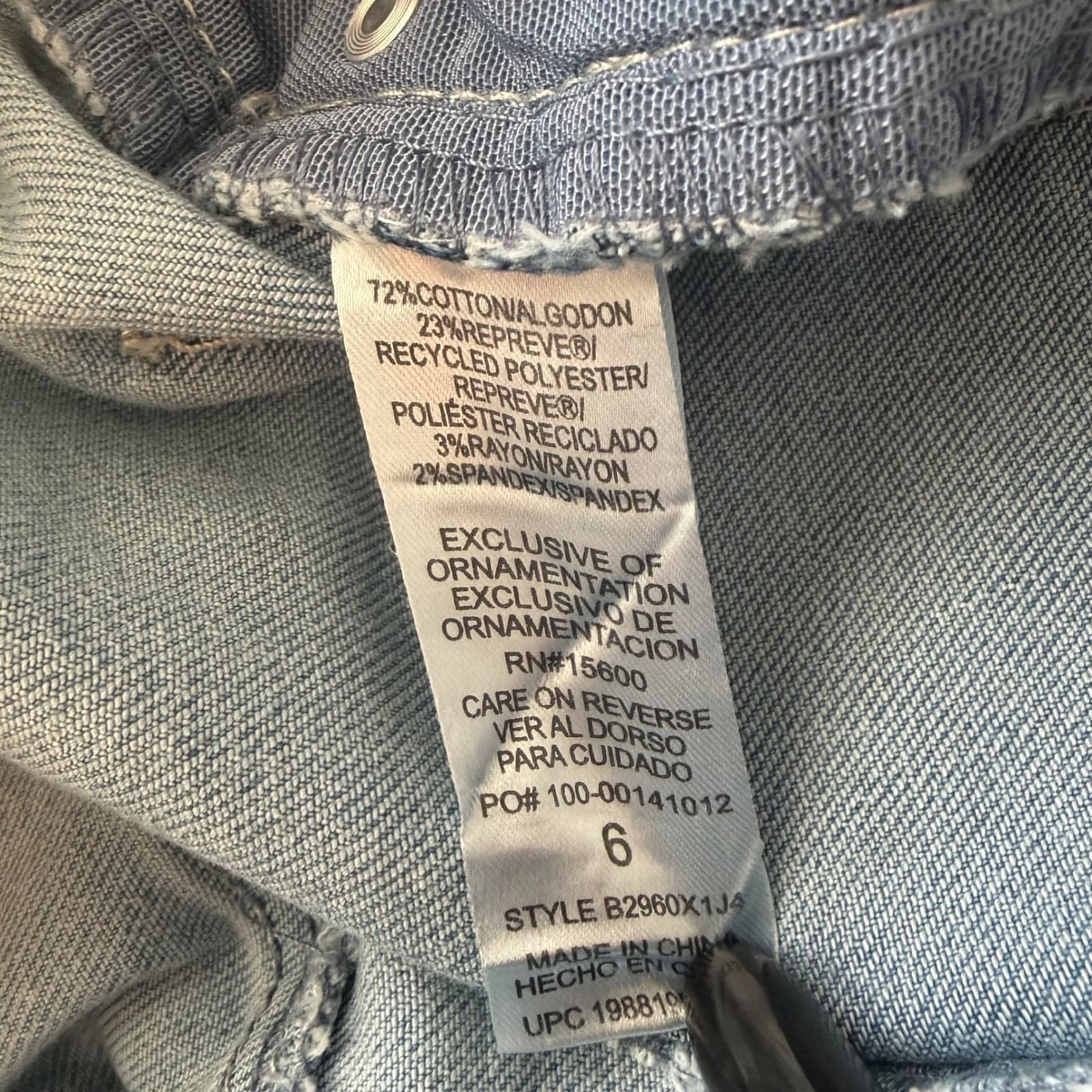 Democracy Jeans Women 6 Blue Ab'solution Straight Leg Seam Detail B2960X1J4 - Thumbnail 4
