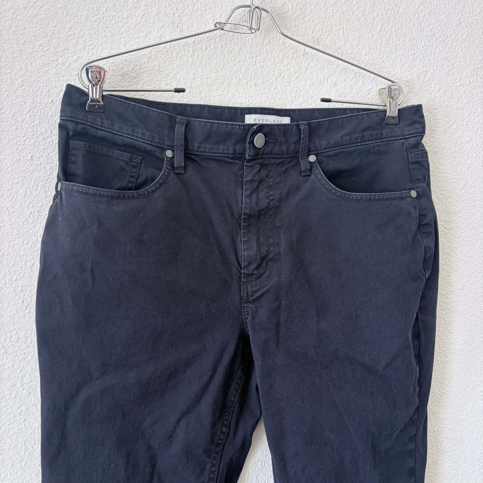 Everlane Mens Slim Fit 5-Pocket Performance Chino Pants Dark Blue 33x30 - Thumbnail 2
