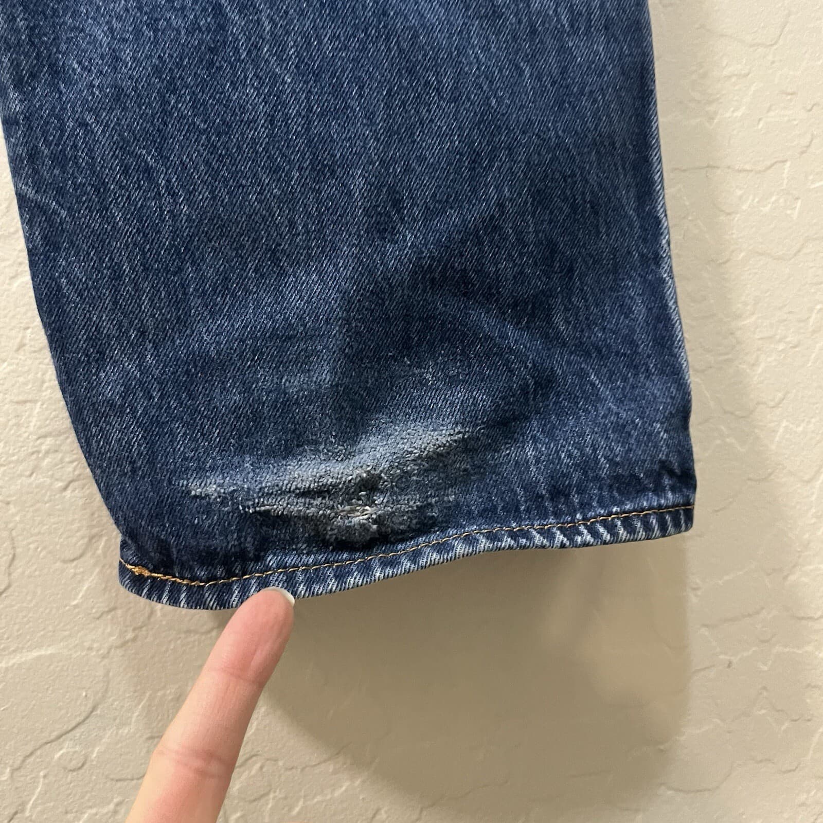 Levi's 501 Button Fly Mens Jeans Size (fits W 40x45 L) For Extra Tall Man Jeans - Thumbnail 6