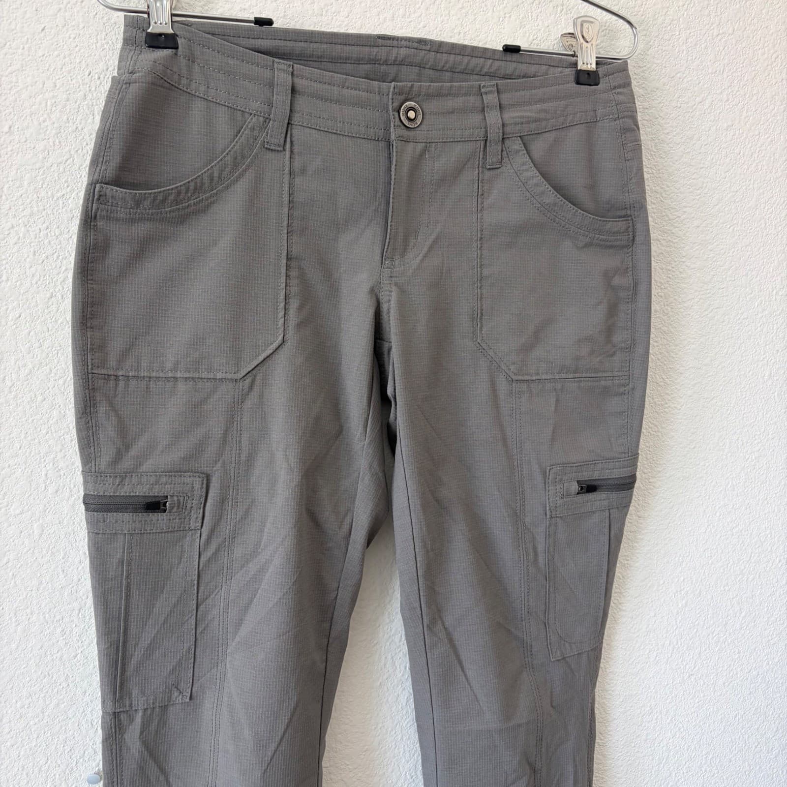 Kuhl Horizn Cargo Pants Womens Sz 2 Gray Ripstop Hiking Outdoor 6276 Gorpcore - Thumbnail 3