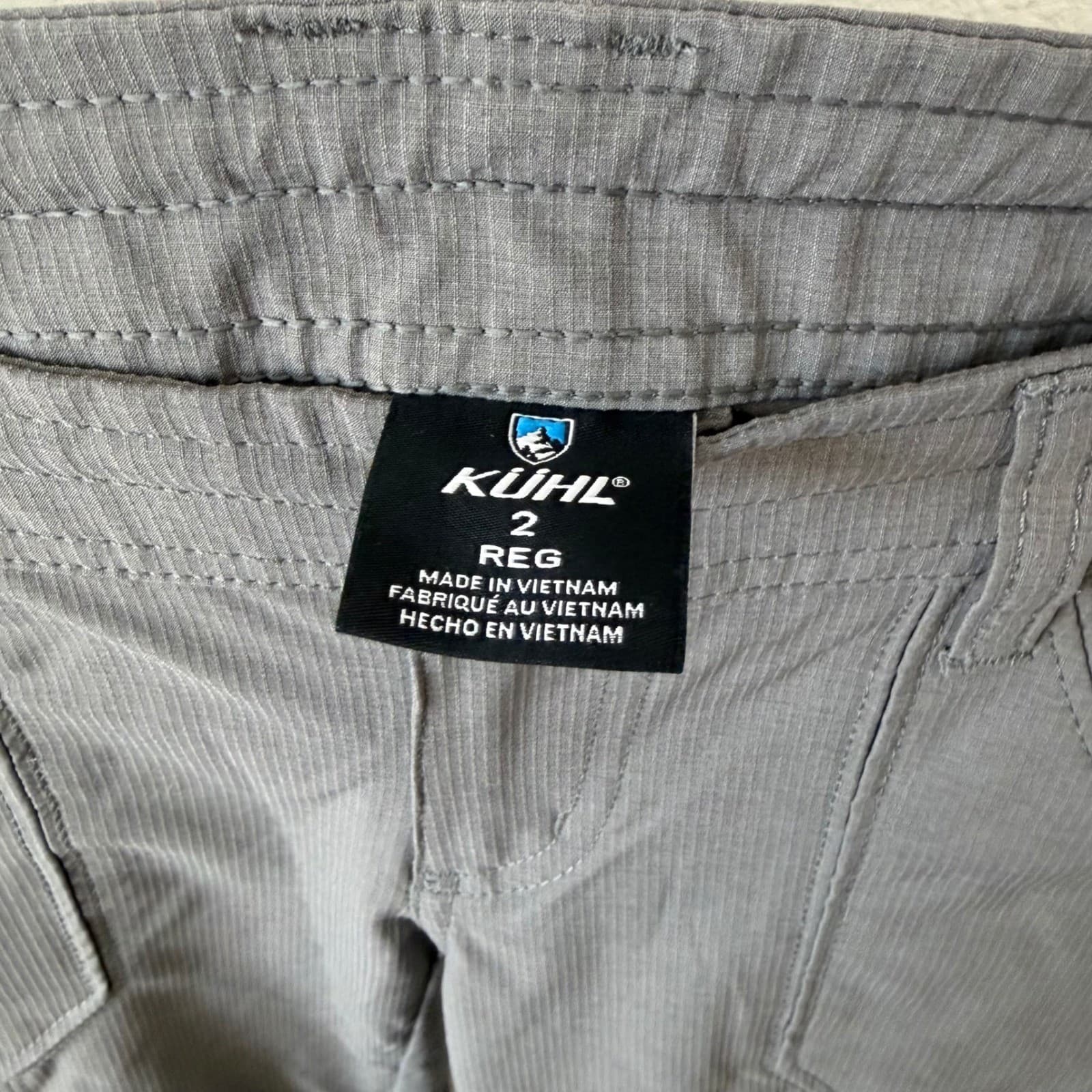 Kuhl Horizn Cargo Pants Womens Sz 2 Gray Ripstop Hiking Outdoor 6276 Gorpcore - Thumbnail 5