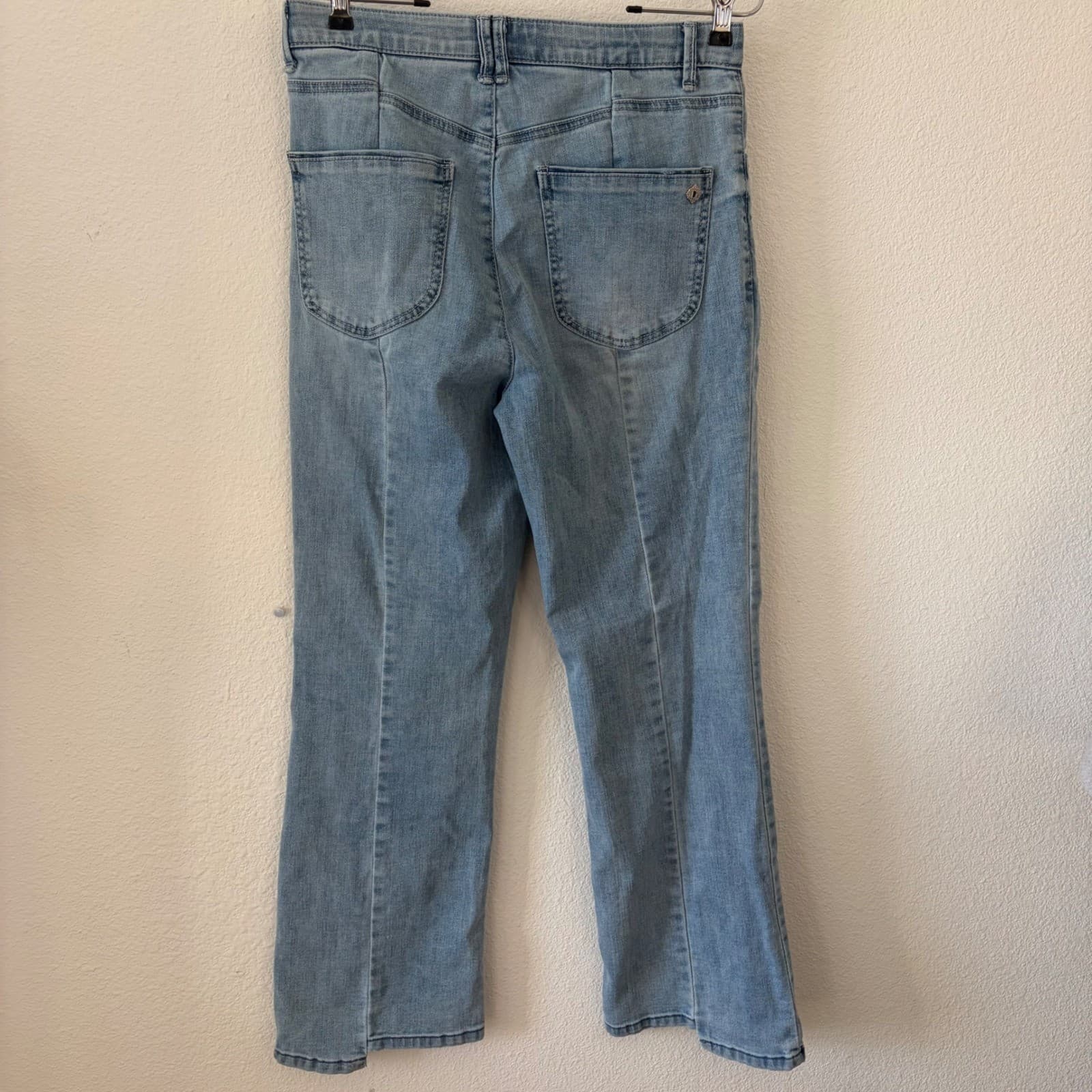 Democracy Jeans Women 6 Blue Ab'solution Straight Leg Seam Detail B2960X1J4 - Thumbnail 3