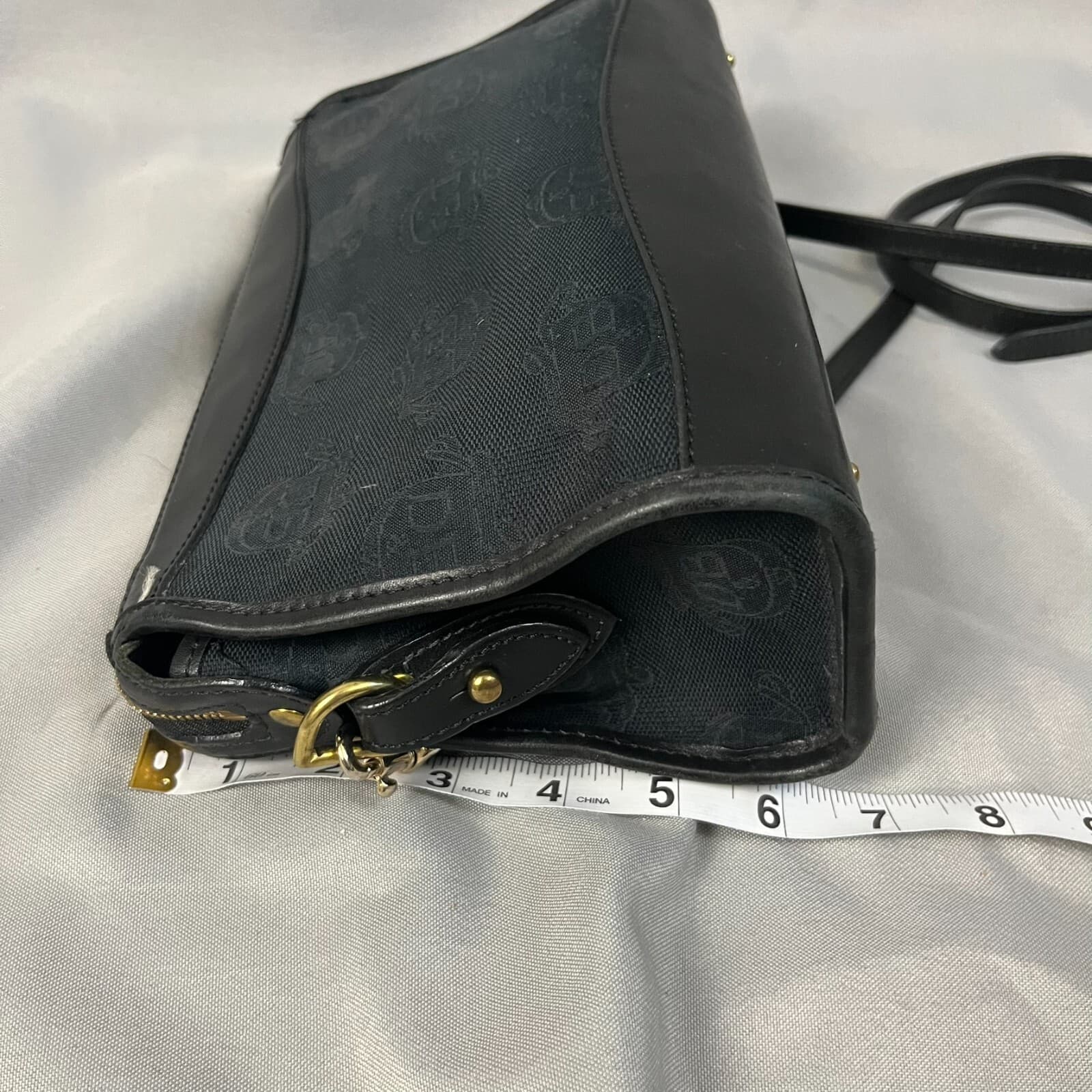 Dooney & Bourke Women's Handbag Black Signature Adjustable Strap Crossbody Bag - Thumbnail 6