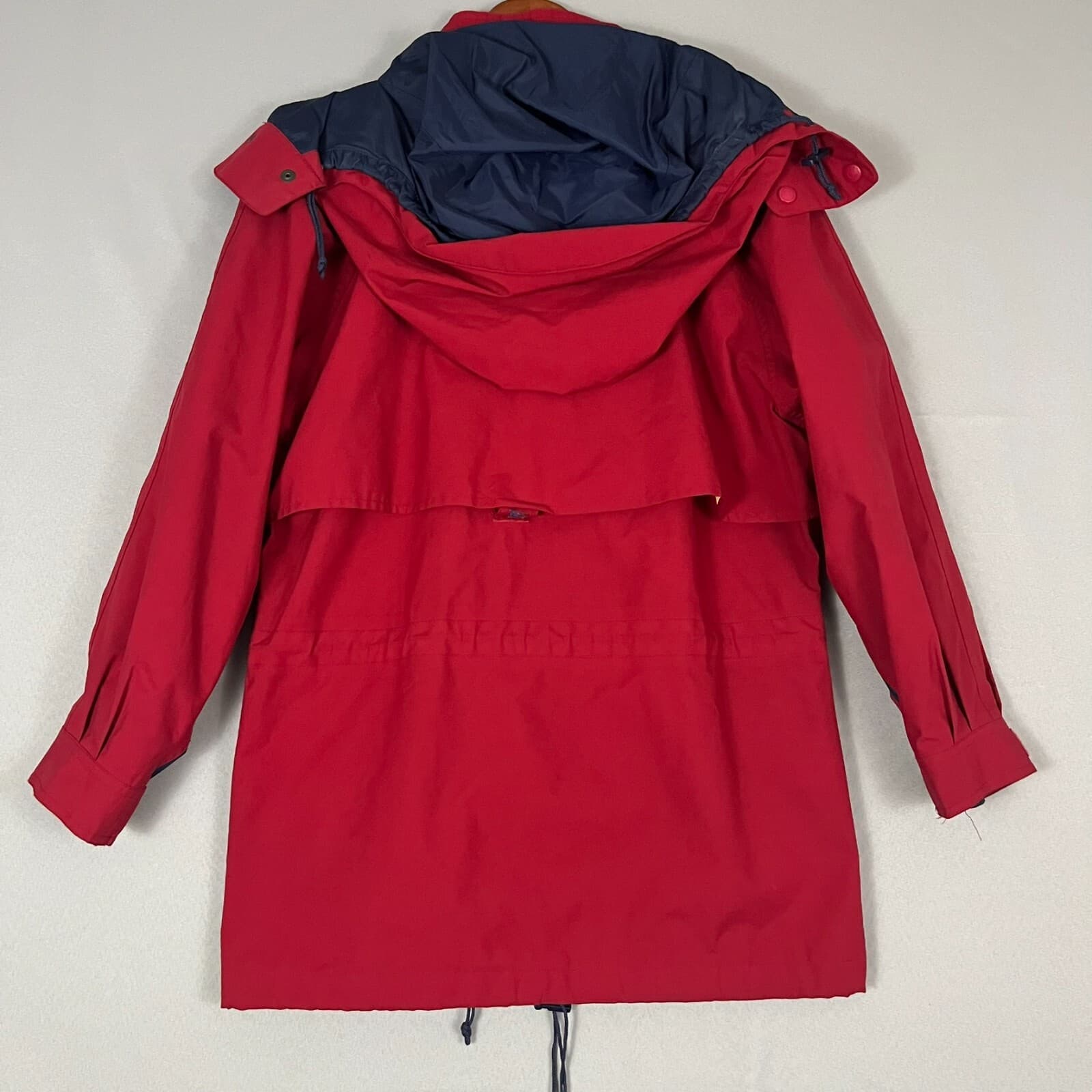 Eddie Bauer Anorak Jacket Women's Small Petite Dark Red Gore-Tex Hooded Full Zip - Thumbnail 7
