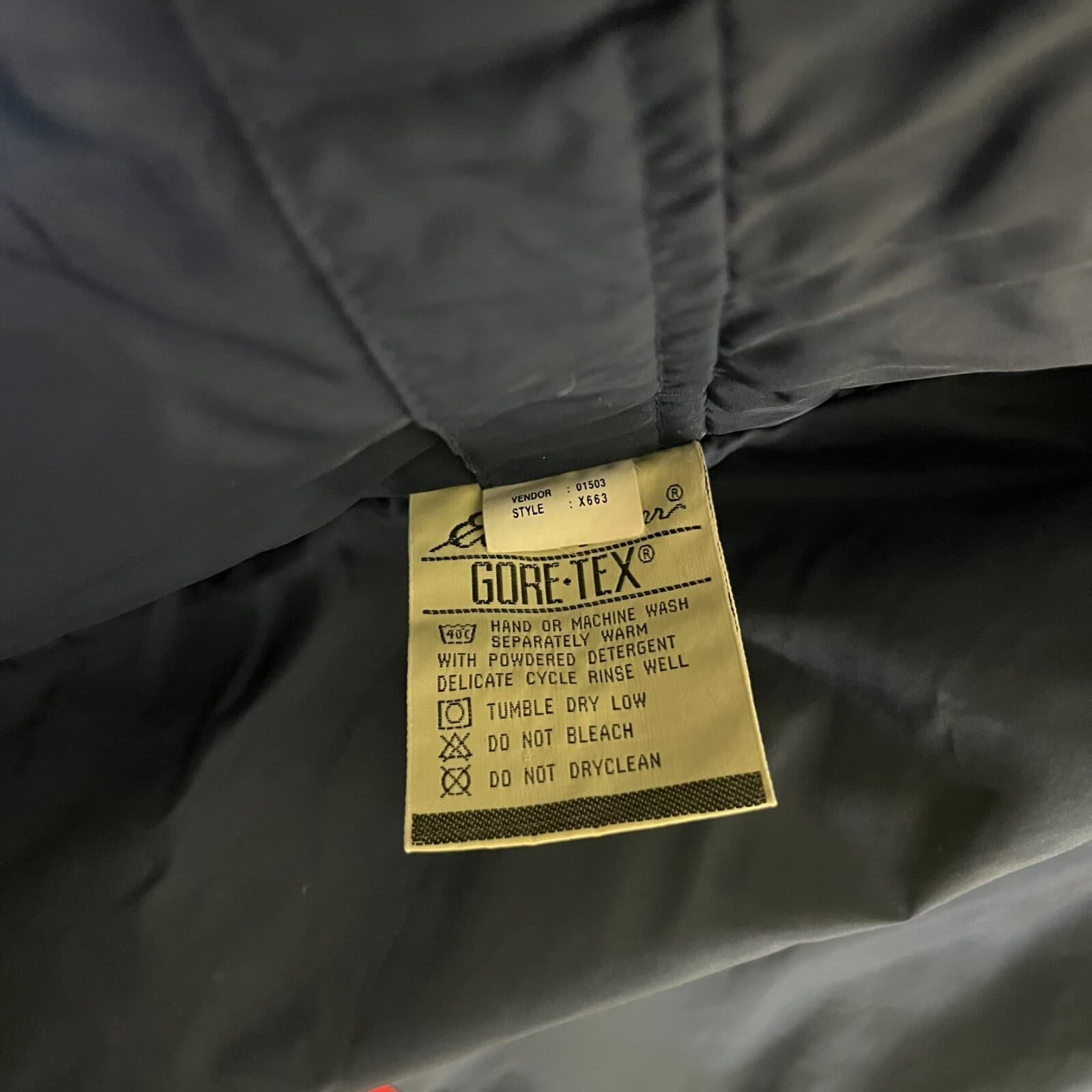 Eddie Bauer Anorak Jacket Women's Small Petite Dark Red Gore-Tex Hooded Full Zip - Thumbnail 5