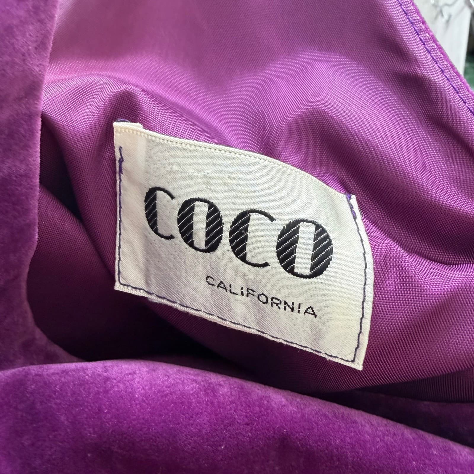 Vintage Coco California Velvet & Tapestry Maxi Dress Belted Whimsy Romantic XS/S - Thumbnail 6