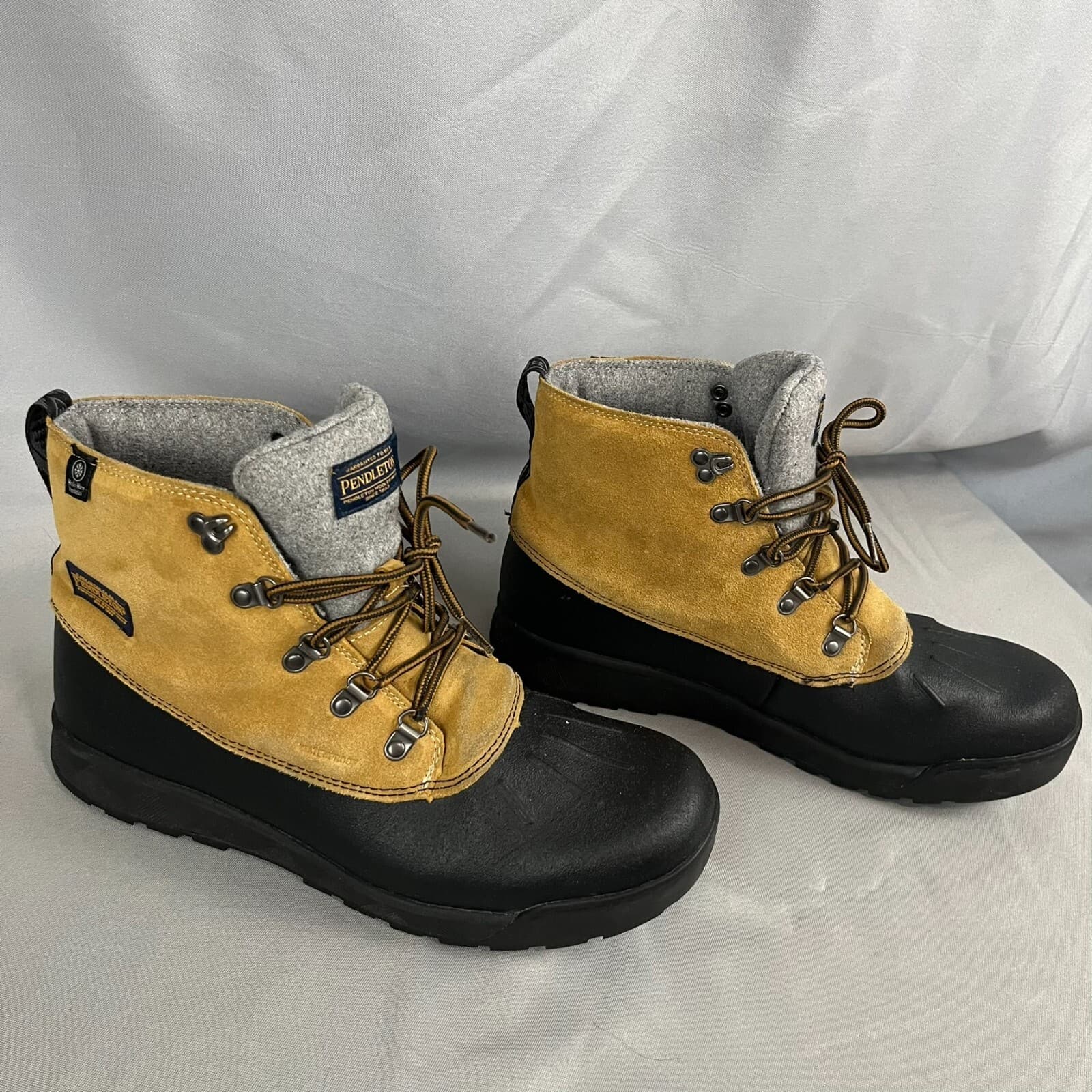 Vintage Pendleton Woolen Warm Insulation Snow Boots Men’s Size 11.5 Workwear - Thumbnail 2