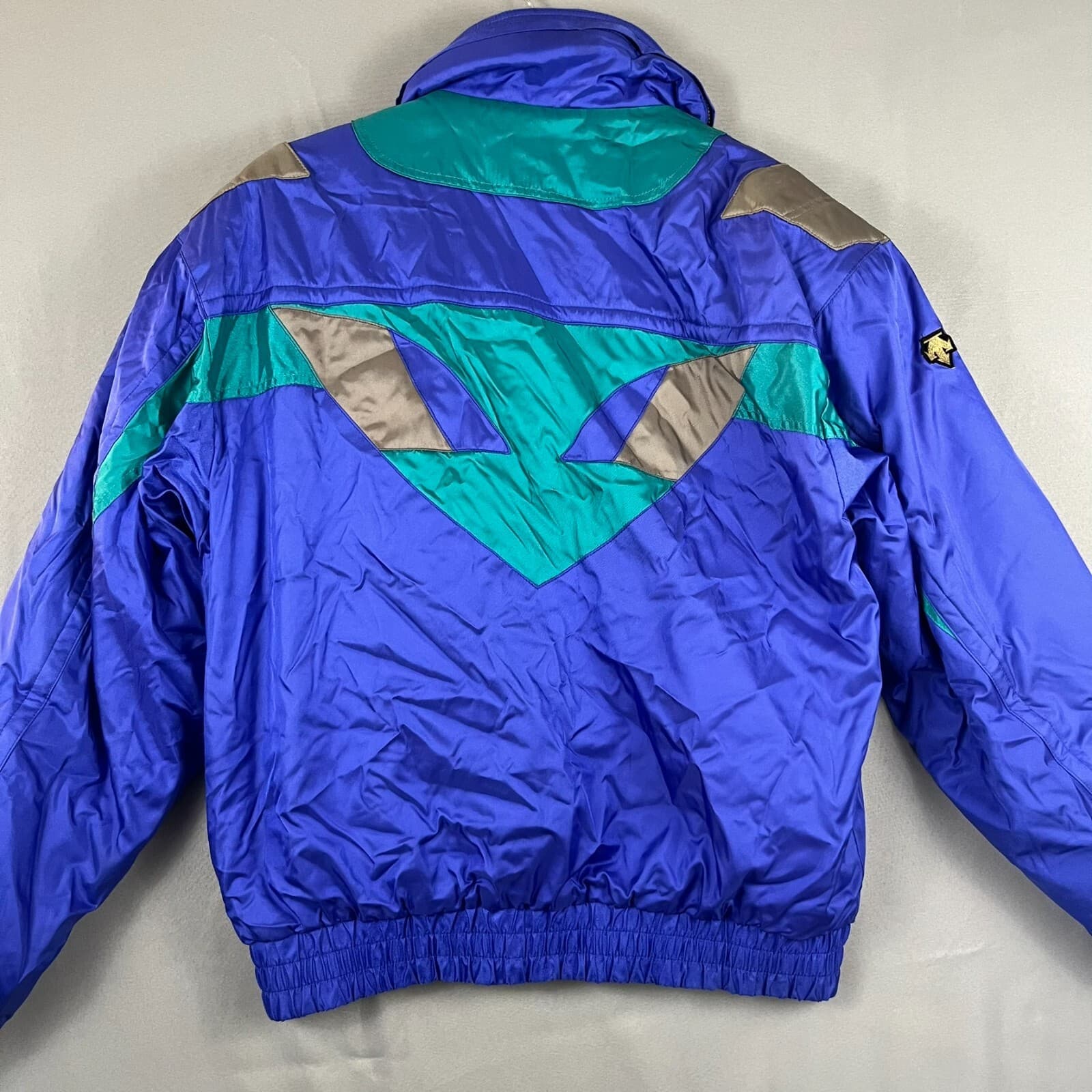 Vtg Descente Jacket Sz LG Blue Retro Ski Snowboarding Snow Outdoor Parka Coat - Thumbnail 3