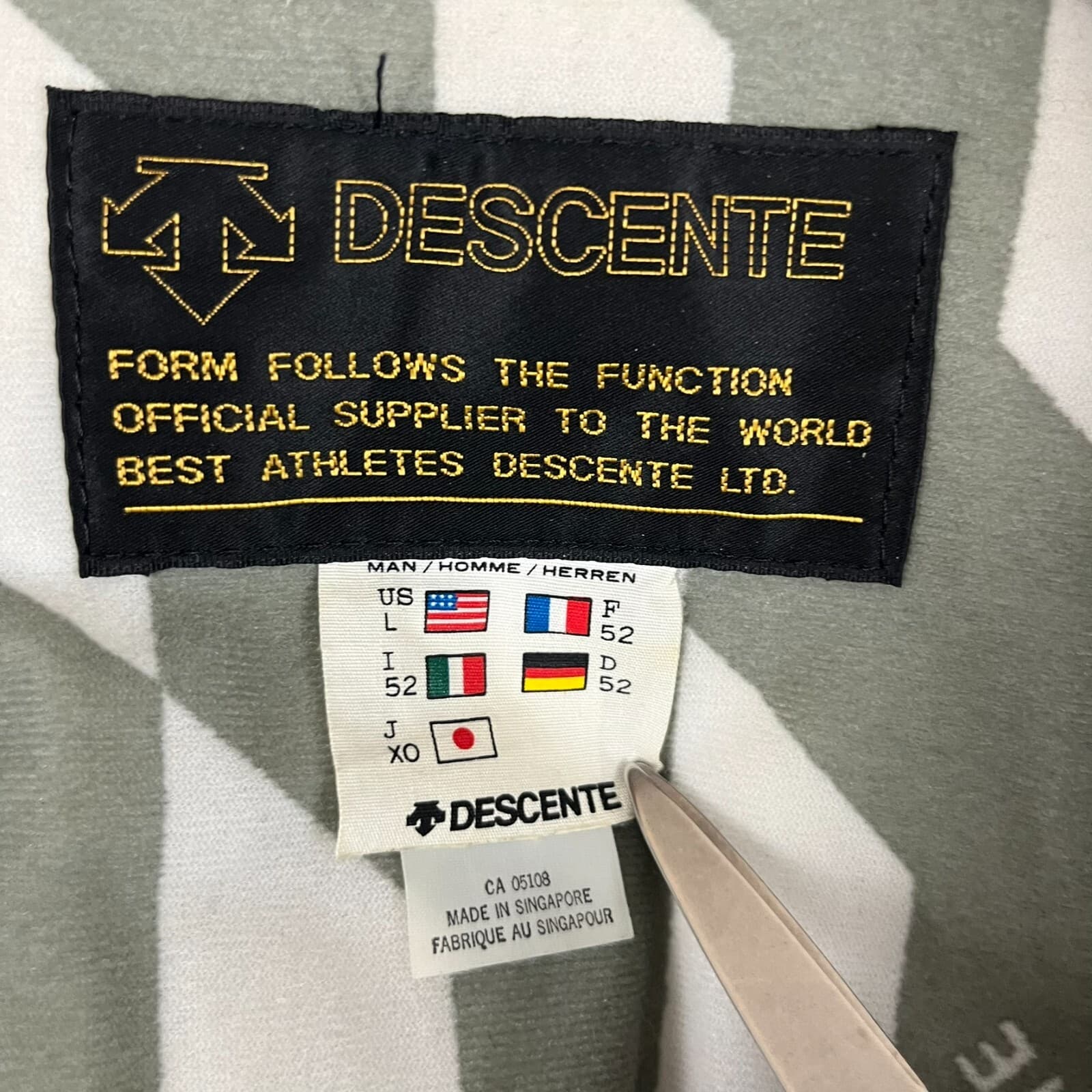 Vtg Descente Jacket Sz LG Blue Retro Ski Snowboarding Snow Outdoor Parka Coat - Thumbnail 6