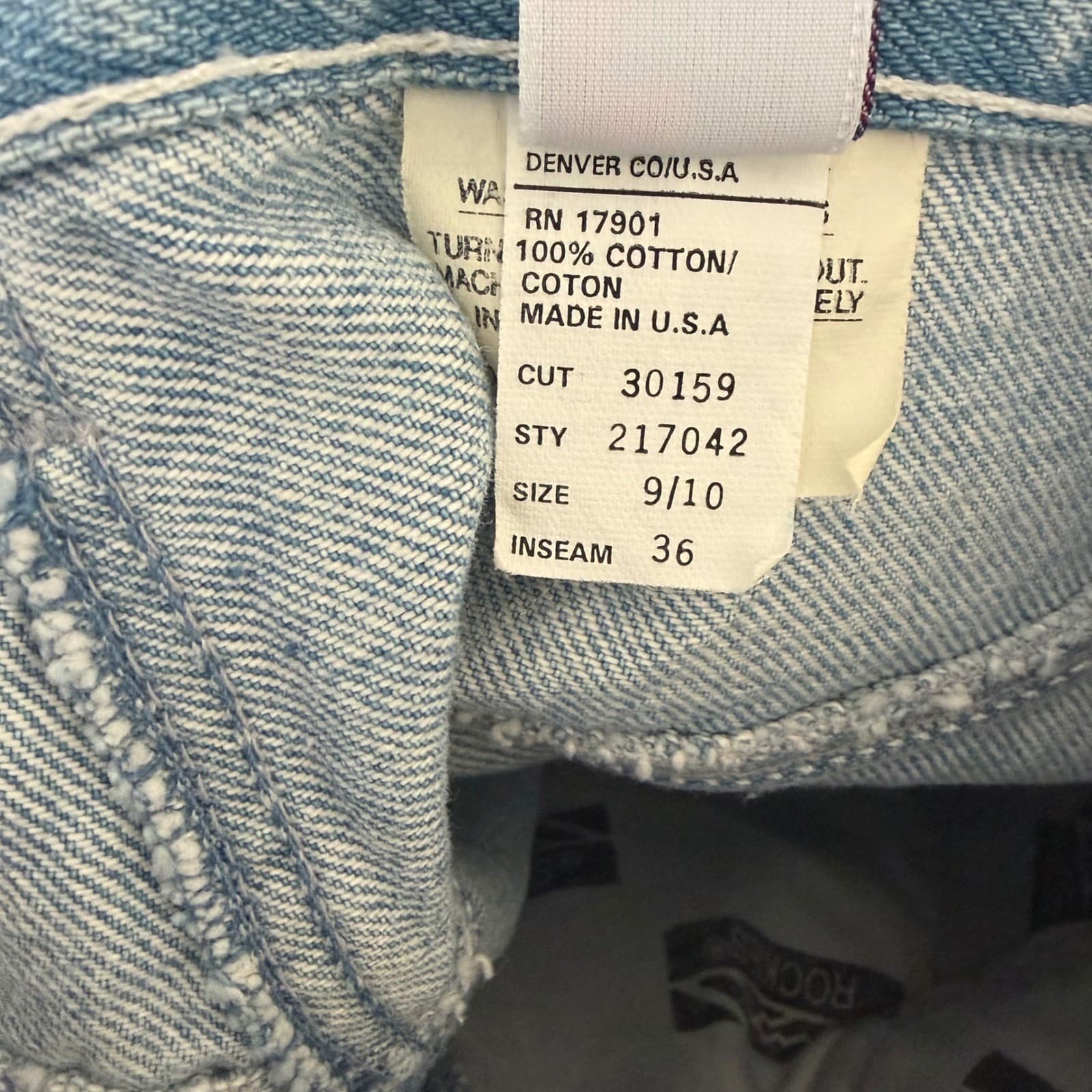 Rocky Mountain Western Jeans 9/10 High Rise Crossover Yoke TALL 36" Inseam USA - Thumbnail 6