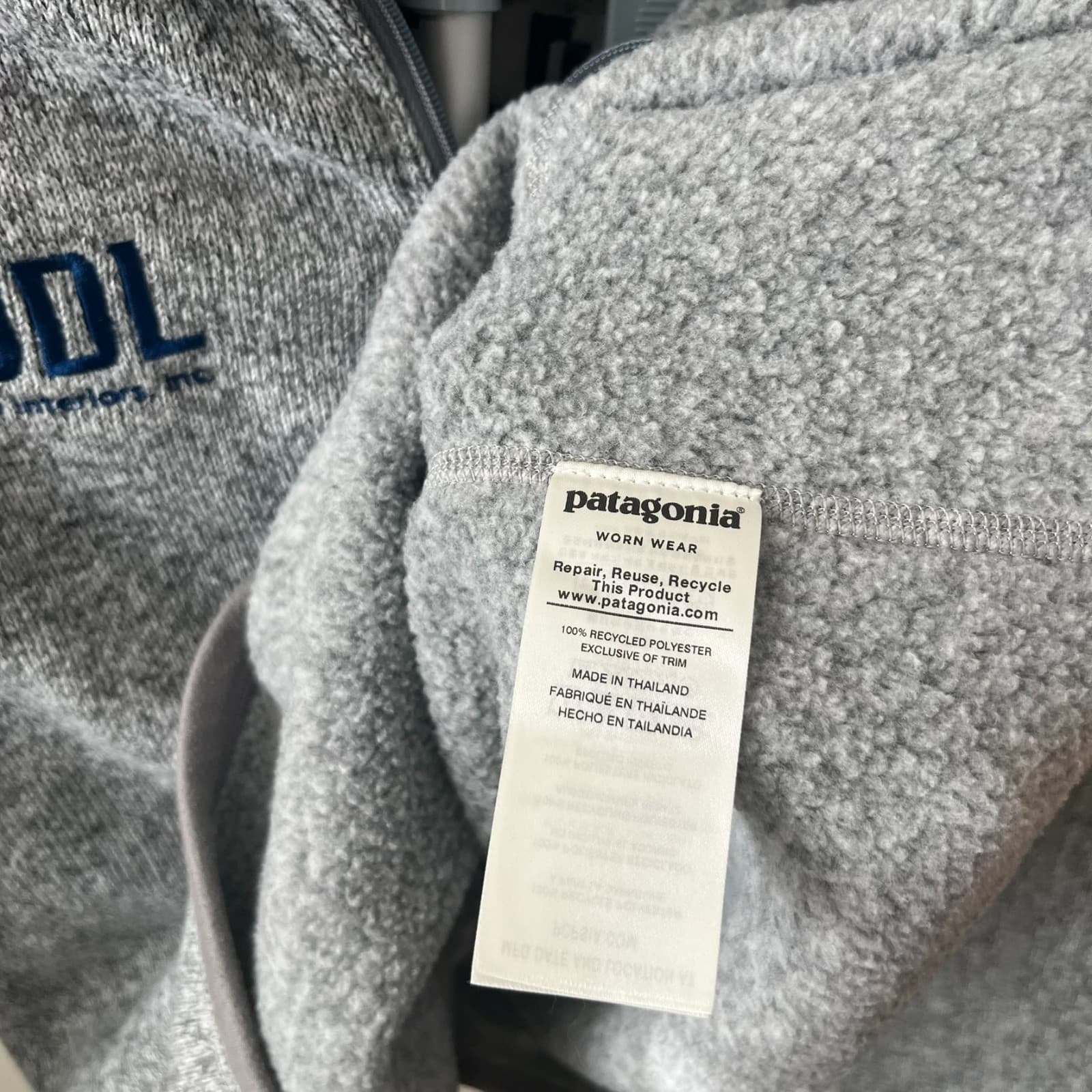 Patagonia Women's Medium Heather Gray Worn Wear Better Sweater 1/4-Zip Fleece - Thumbnail 5