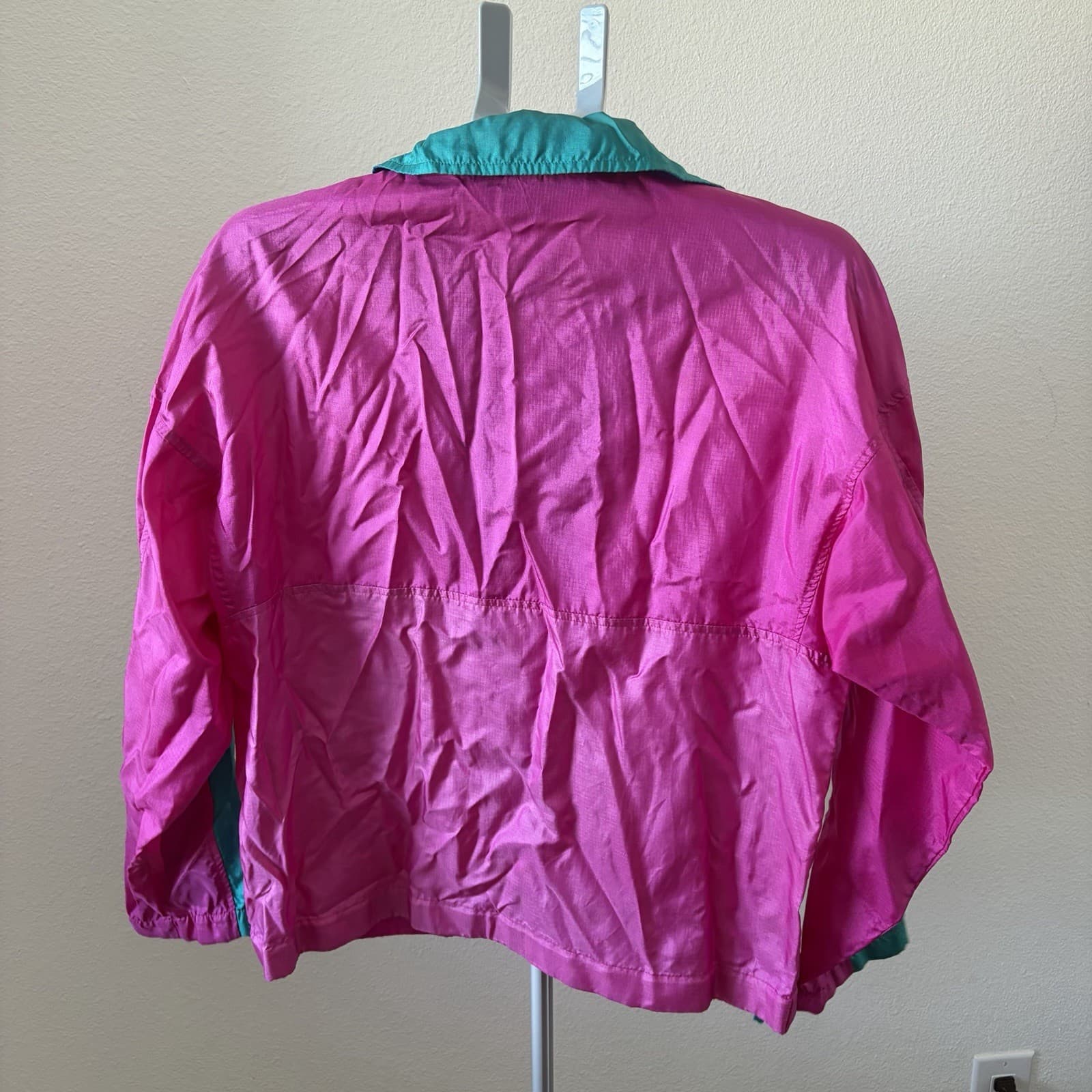 Vintage Columbia Retro Jacket Womens Sz 1 Neon Pink Windbreaker 90s Gorpcore - Thumbnail 3