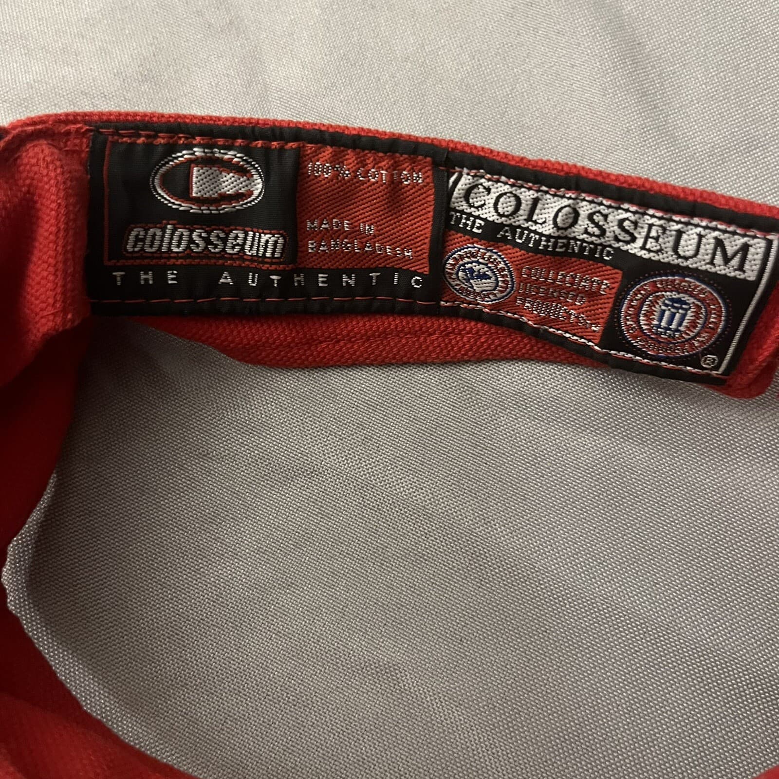 Colosseum Vintage Red Fresno State Bulldogs Vizor Cap Collegiate Licensed Prod. - Thumbnail 2