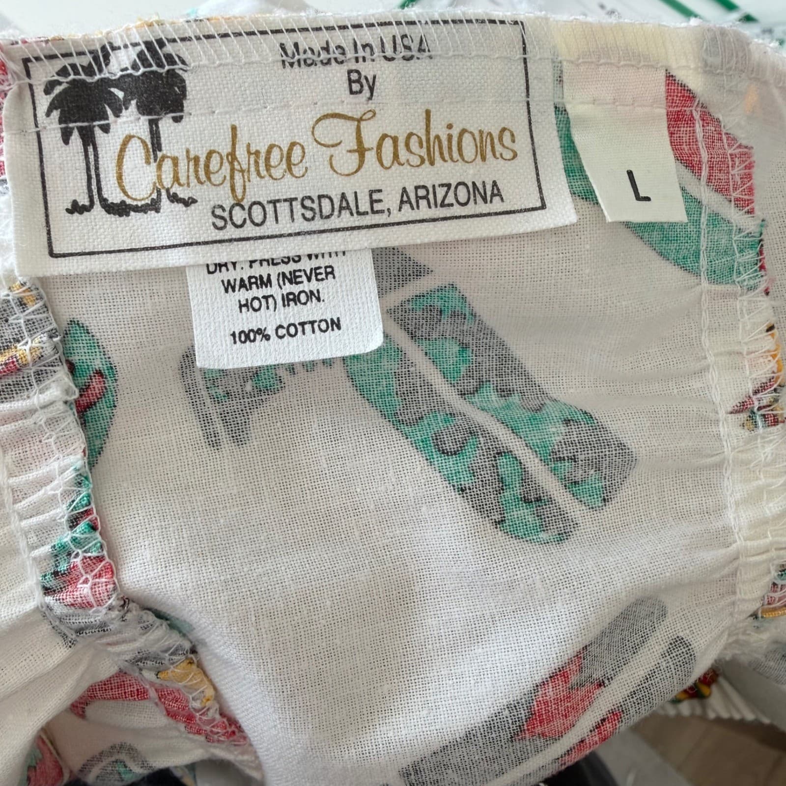 Carefree Fashions Tiered Skirt Womens L White Cowboy Boot Print Western Ric Rac - Thumbnail 4