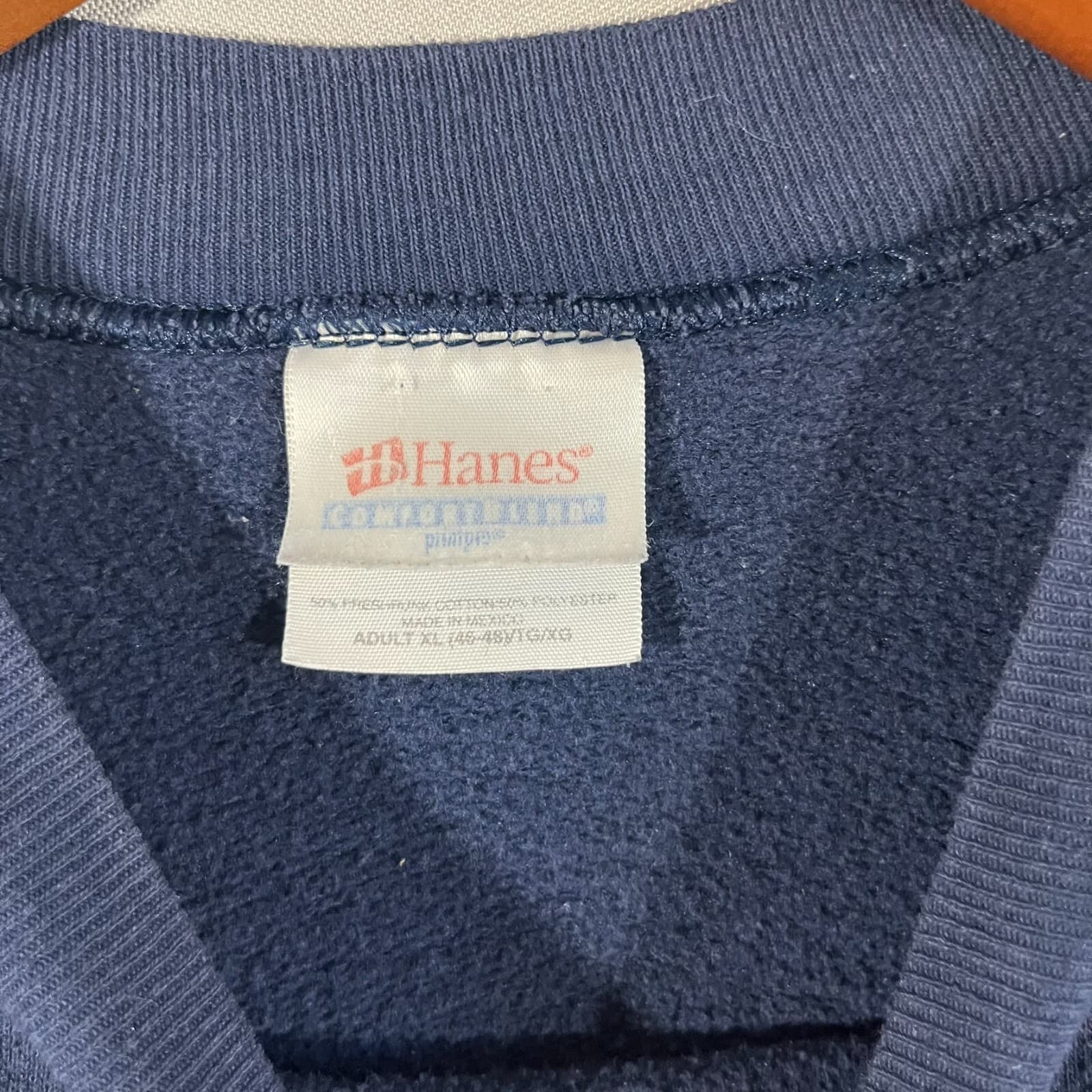 VTG 03' Super Bowl XXXVII Sweater Mens XL Blue Football NFL Royal Blunts Raiders - Thumbnail 3