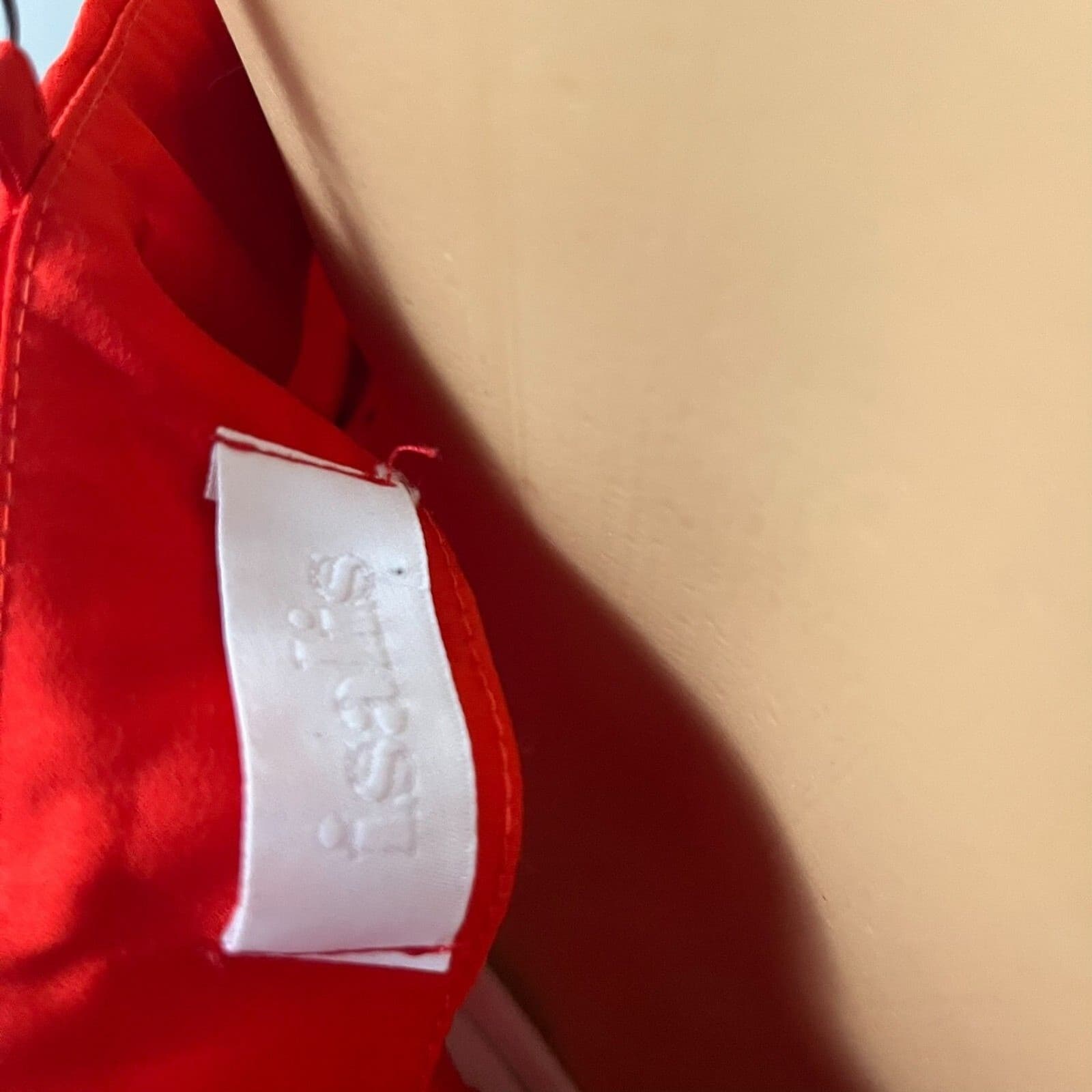Red Satin Slip Dress Size Small Cowl Neck Midi Valentine’s Day Date Night Flirty - Thumbnail 8