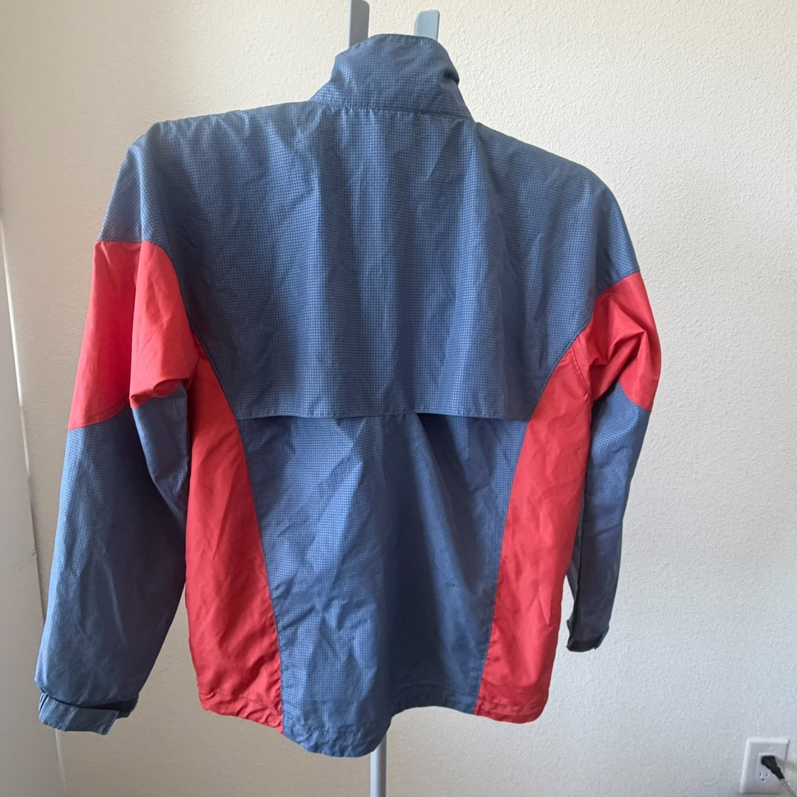 Vintage illumiNITE Windbreaker Jacket Men S Blue Red Reflective Techwear Cycling - Thumbnail 2