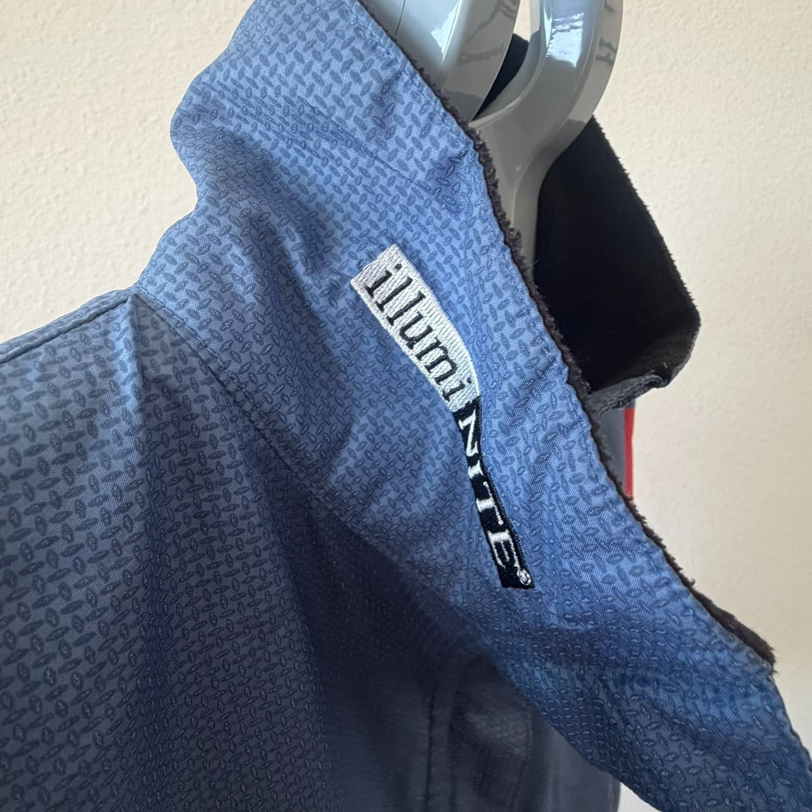 Vintage illumiNITE Windbreaker Jacket Men S Blue Red Reflective Techwear Cycling - Thumbnail 6