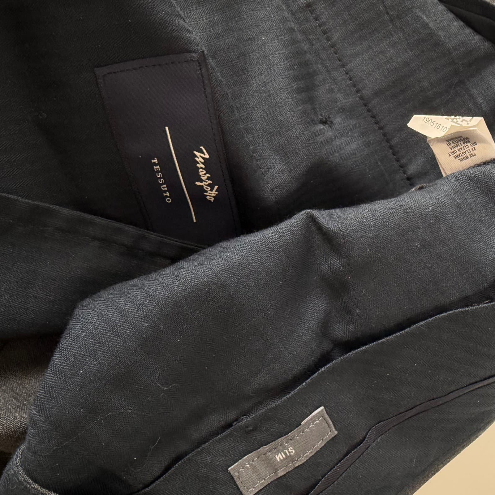 Bonobos Dress Pants Men 33x32 Grey Slim Fit Marzotto Wool Trousers 15687-GY001 - Thumbnail 4