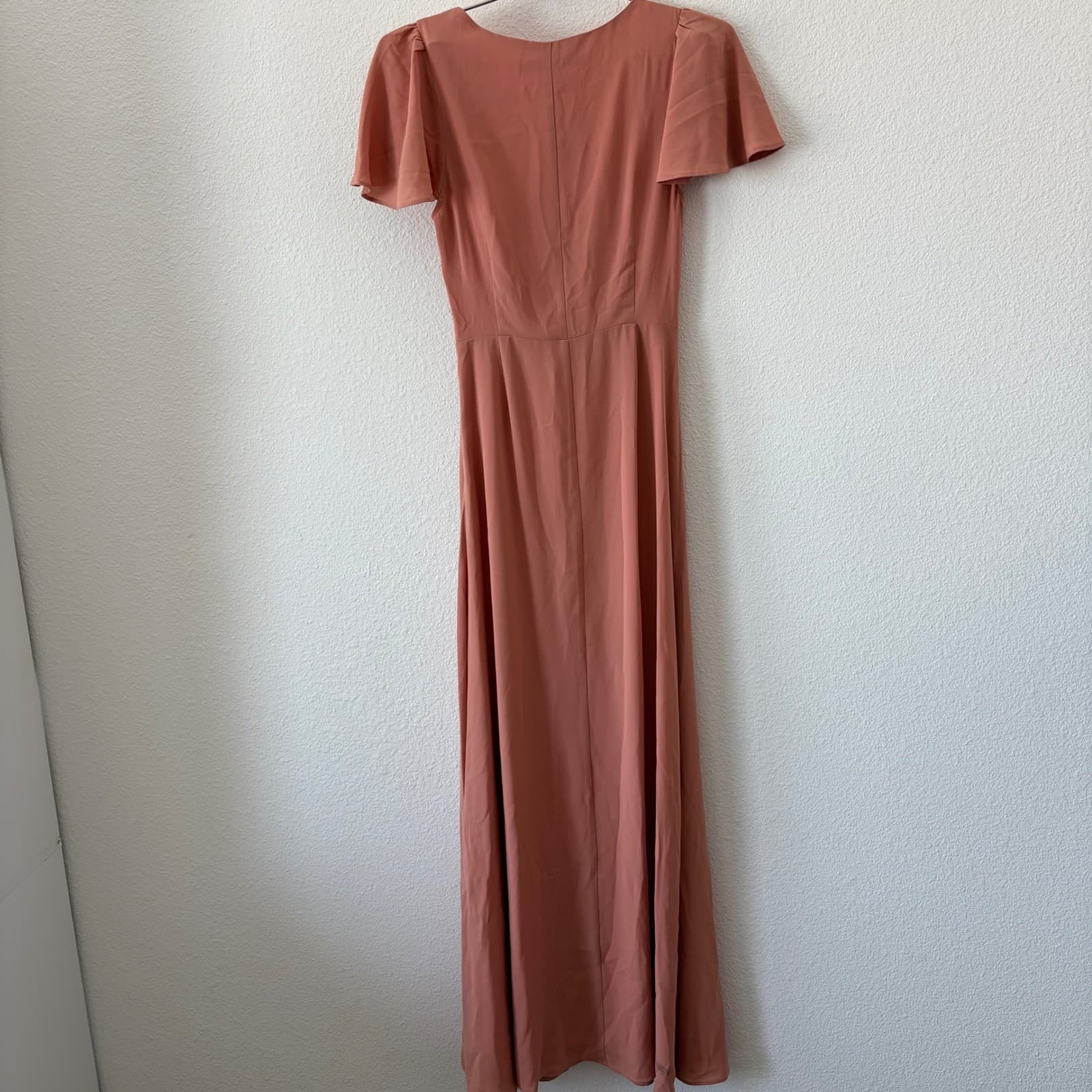 Lovers + Friends Tie Front Maxi Dress Womens XS Flutter Sleeve Coquette Romantic - Thumbnail 5