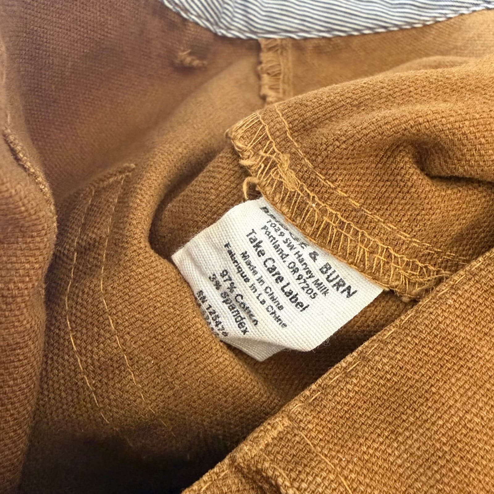 Bridge & Burn Cropped Pants Women 27 Brown Wide Leg Utility Patch Pocket Ankle - Thumbnail 4