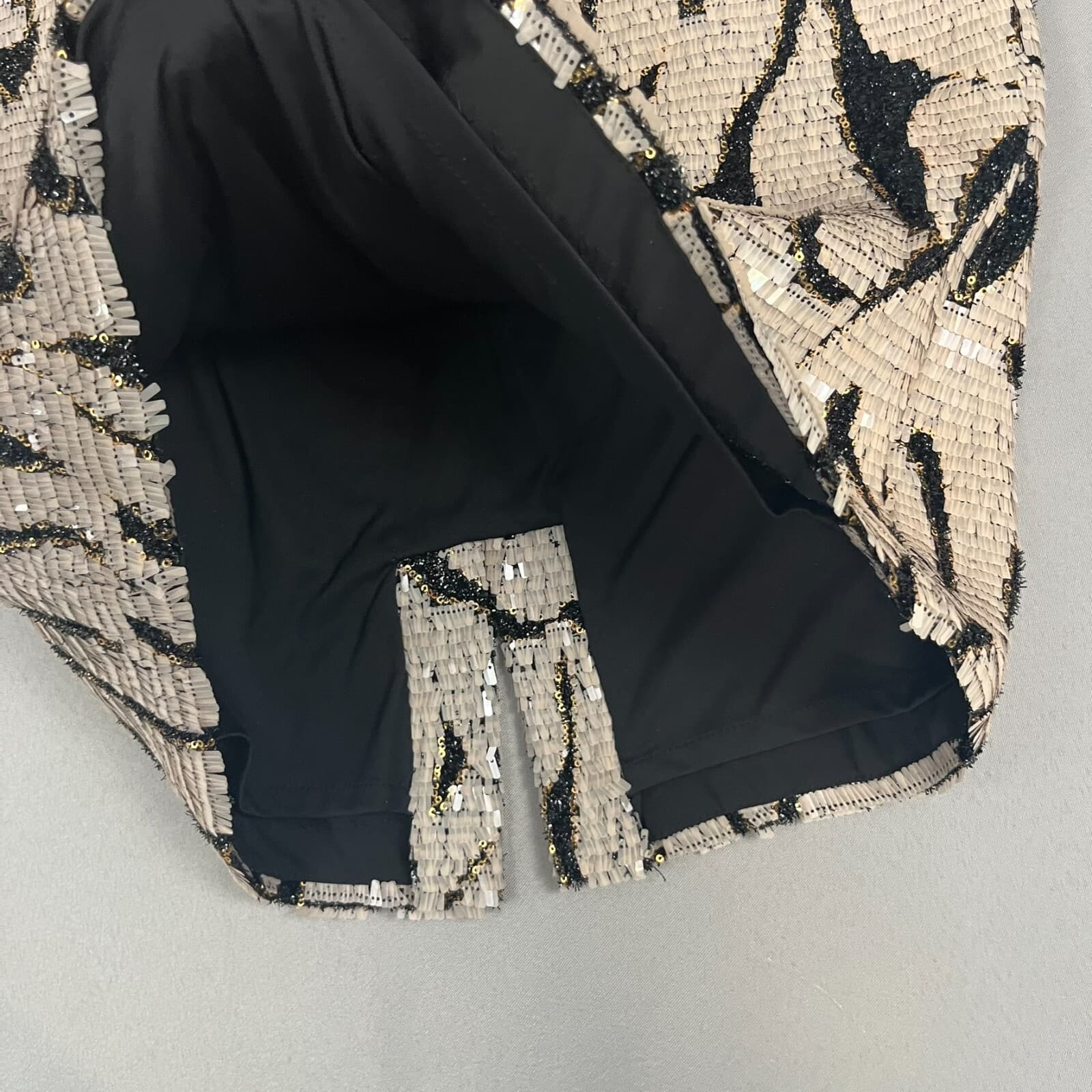 Antonio Melani Pencil Skirt Women's 10 Black Sequin Office Party Glam Profession - Thumbnail 4