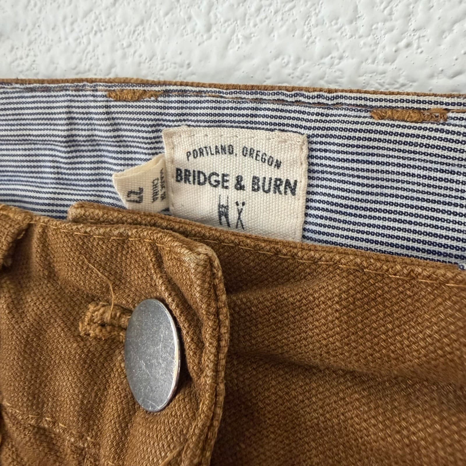 Bridge & Burn Cropped Pants Women 27 Brown Wide Leg Utility Patch Pocket Ankle - Thumbnail 2
