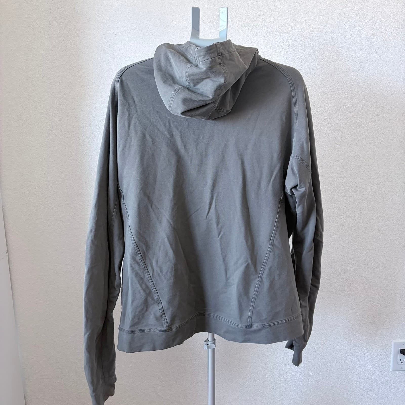 Arcteryx Mens Grey Cotton Wool Blend Full Zip Hoodie Grey XL Lifestyle Jacket - Thumbnail 3