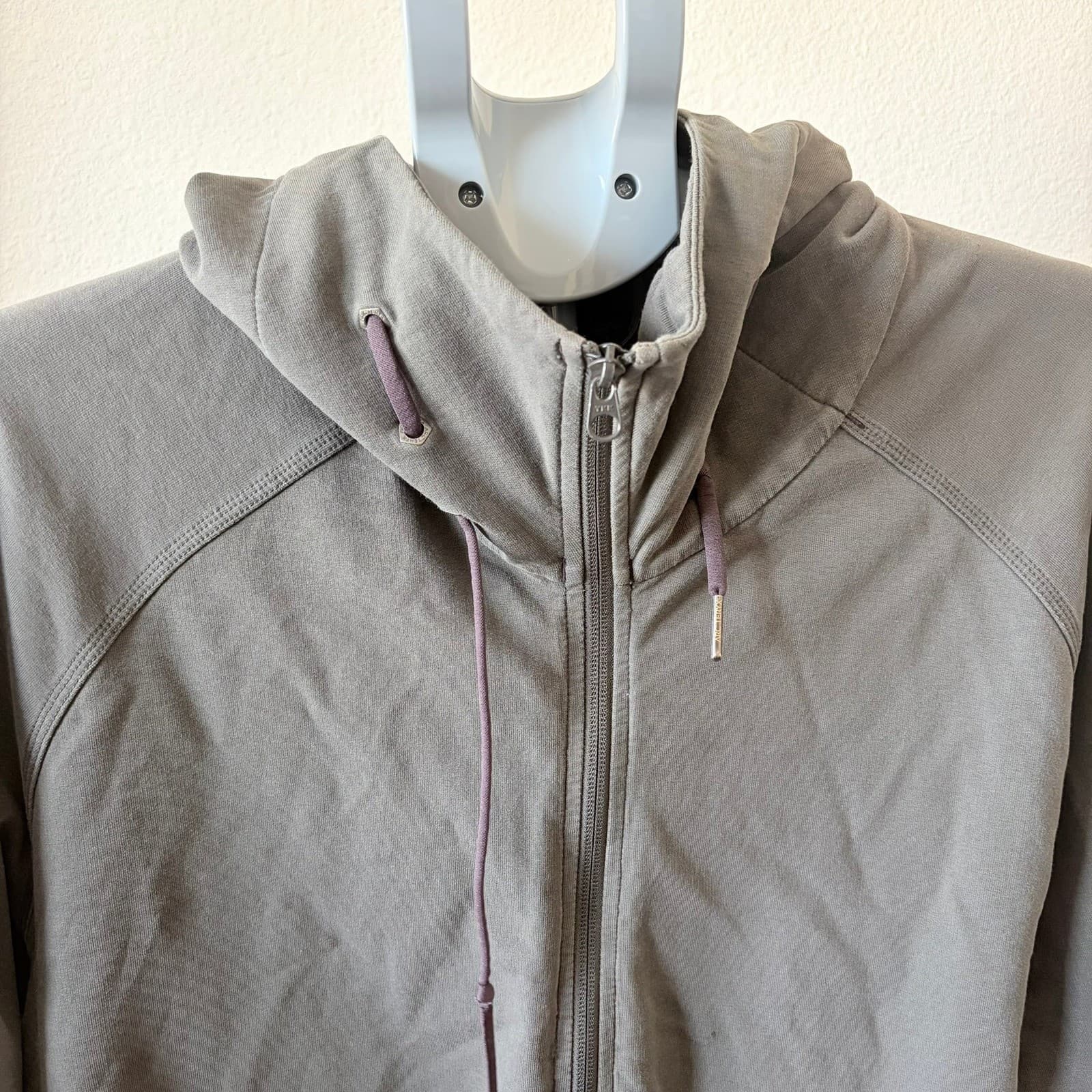 Arcteryx Mens Grey Cotton Wool Blend Full Zip Hoodie Grey XL Lifestyle Jacket - Thumbnail 11