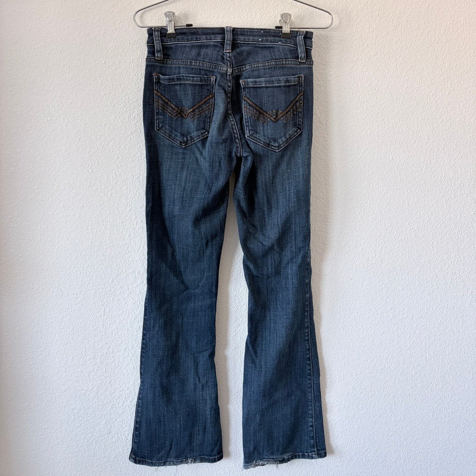 Idyllwind Miranda Lambert Womens Dark Wash Flare Jeans Size 0W x 32L Western - Thumbnail 3