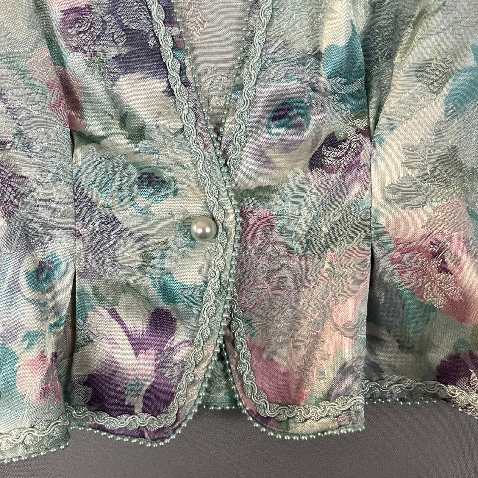 Nah Nah Collection By Jonathan Tait Blazer Jacket Women's 10P Floral Elegant - Thumbnail 2