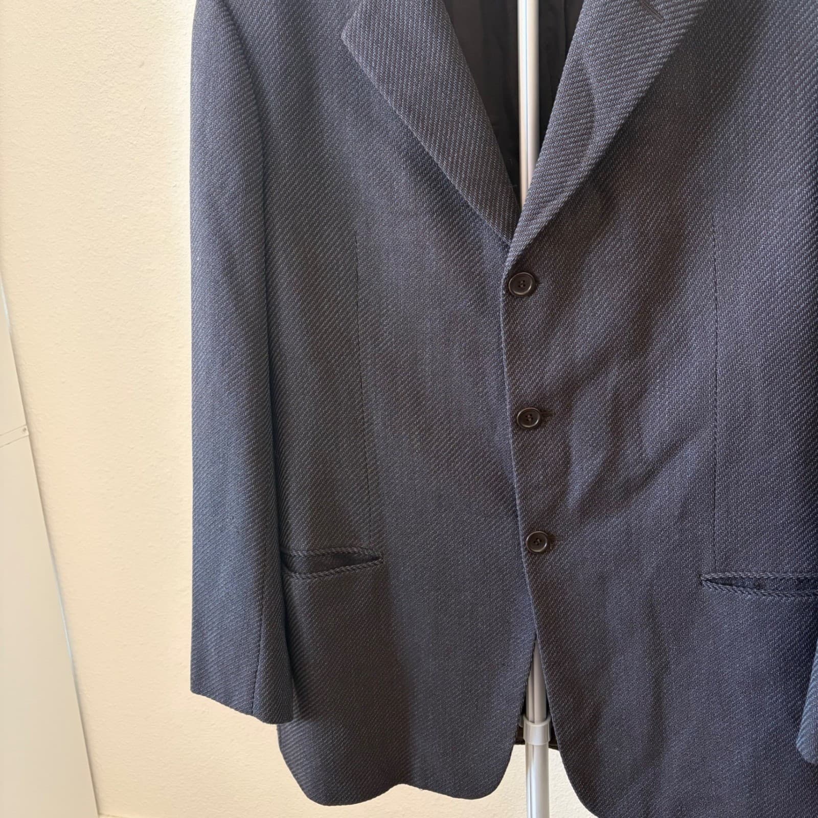 Armani Collezioni Blazer Mens 46R Brown 100% Wool 3-Button Sport Coat Italy - Thumbnail 2
