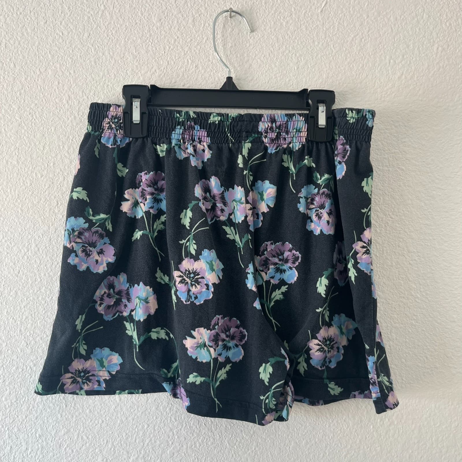 Vera Bradley 2 Piece Set Women's Medium Black Floral Print Stretch Button-Up - Thumbnail 5