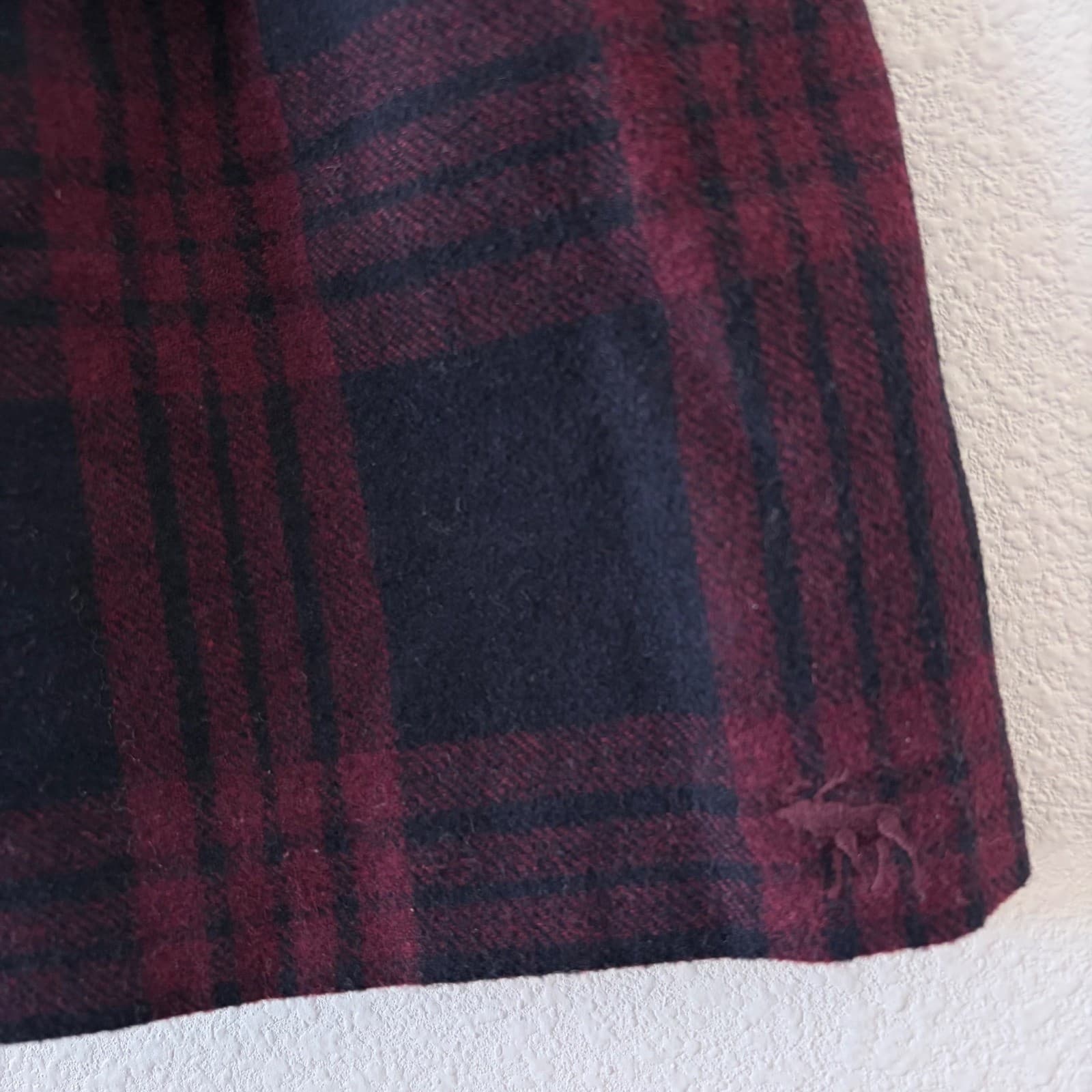 Abercrombie & Fitch Women Y2K Tartan Plaid Pleated Mini Skirt Burgundy Bow Sz 8 - Thumbnail 3