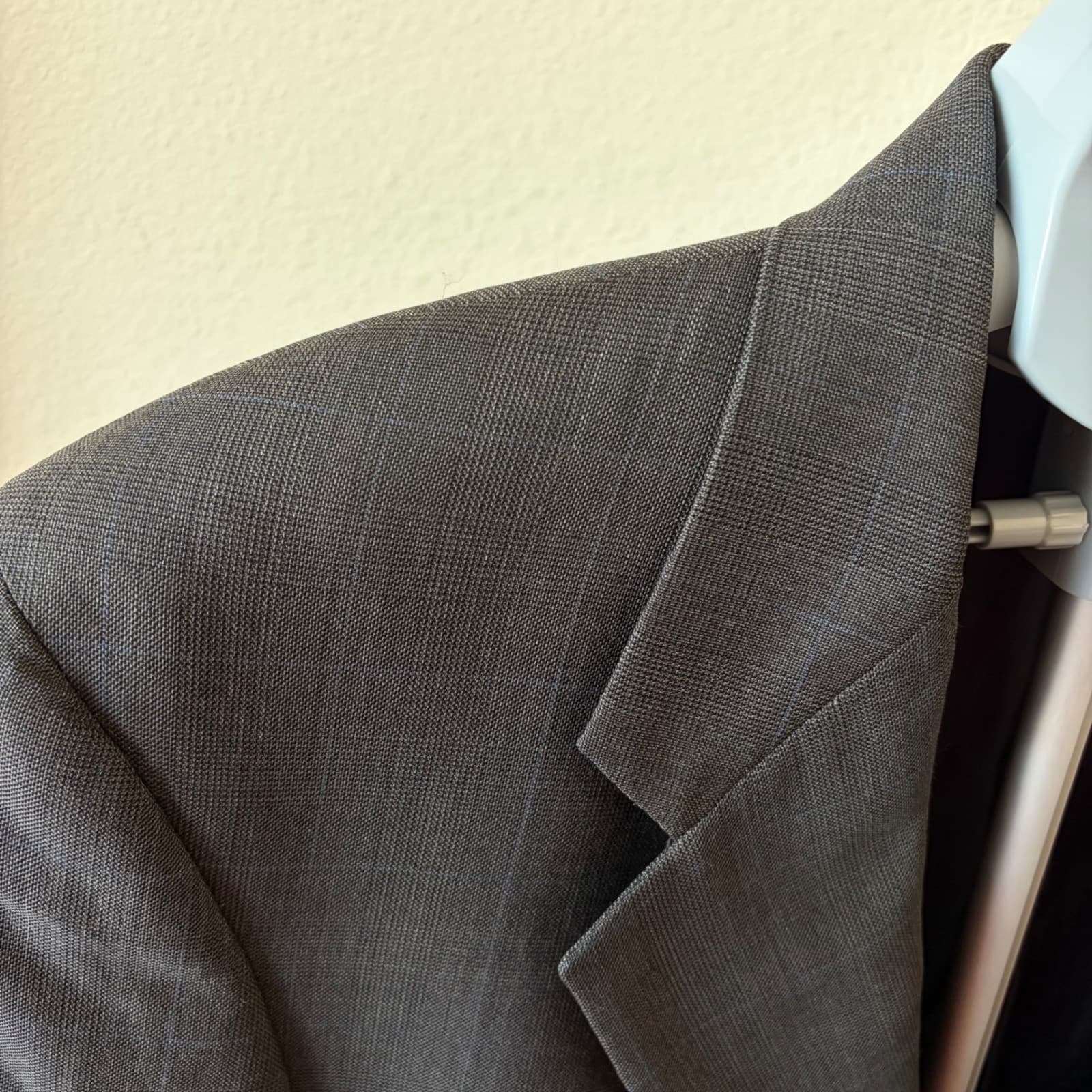 Hart Schaffner Marx Blazer Mens 40R Grey Windowpane Nordstrom Suit Coat 2 Button - Thumbnail 3