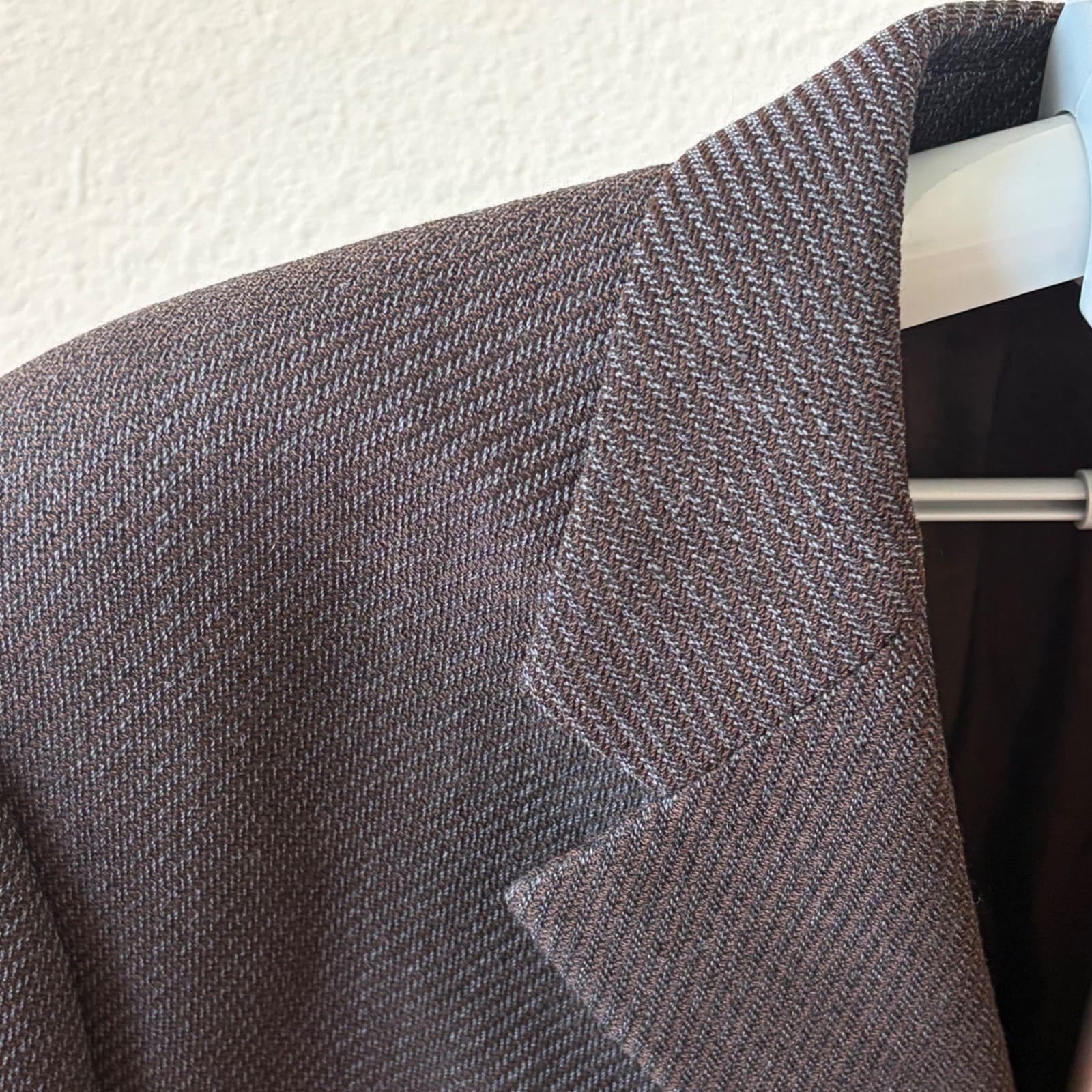 Armani Collezioni Blazer Mens 46R Brown 100% Wool 3-Button Sport Coat Italy - Thumbnail 3