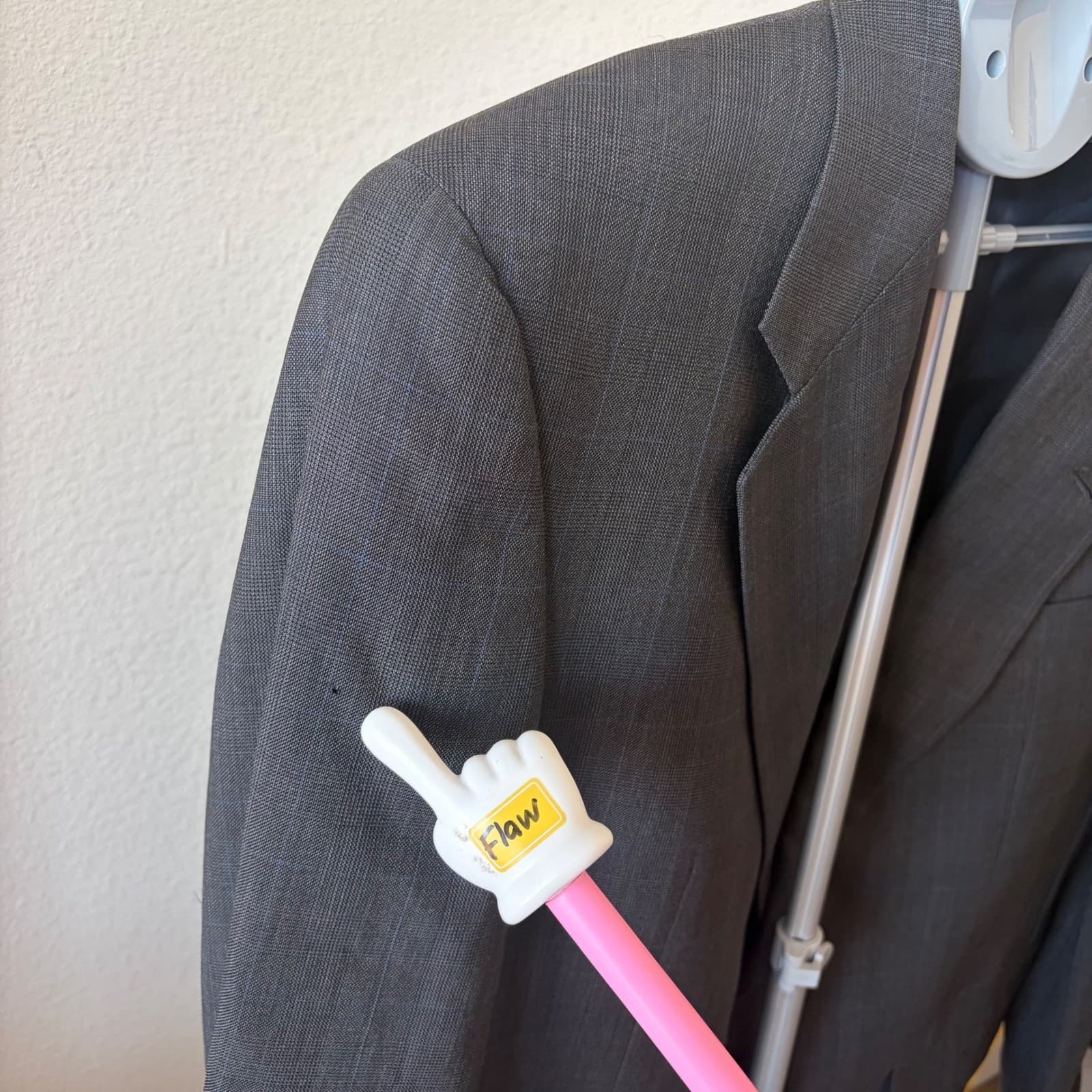 Hart Schaffner Marx Blazer Mens 40R Grey Windowpane Nordstrom Suit Coat 2 Button - Thumbnail 8