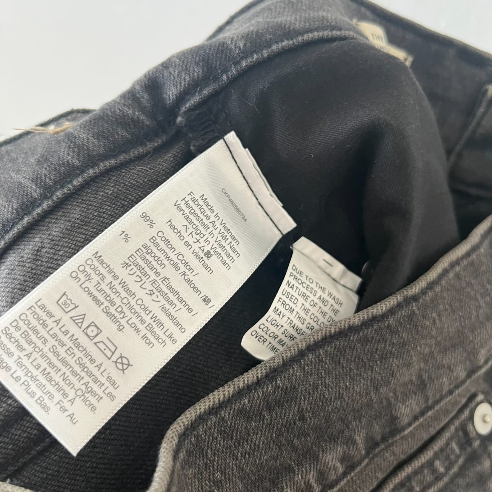 Madewell Vintage Jeans Women's 28P Black Denim Cotton Pockets Skinny Leg Zip Fly - Thumbnail 7