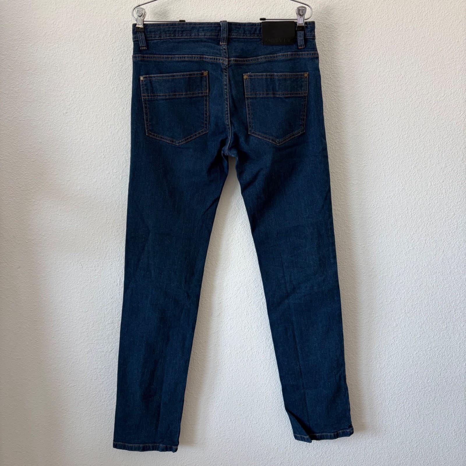 Nasty Pig Jeans Mens 31 Dark Wash Slim Straight Button Fly Stretch Denim Indigo - Thumbnail 4