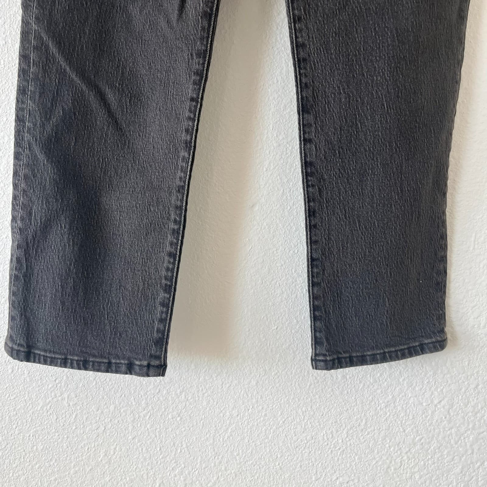 Madewell Vintage Jeans Women's 28P Black Denim Cotton Pockets Skinny Leg Zip Fly - Thumbnail 4