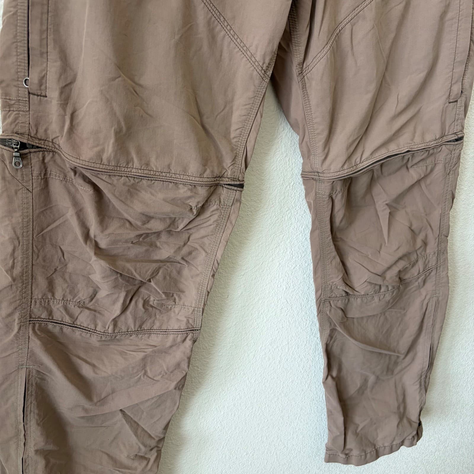 Kuhl Liberator Convertible Pants Mens 34x32 Brown Stealth Zip Off Hiking Utility - Thumbnail 3