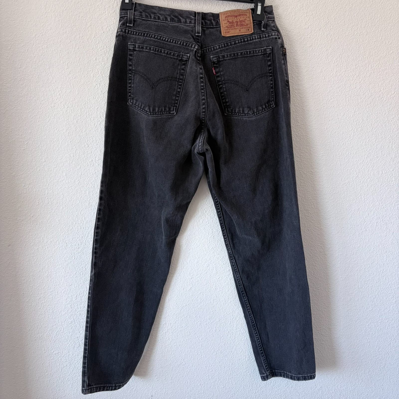 Vtg Levi’s 550 Women’s Black Jeans 14 MIS M Relaxed Fit Tapered Leg Y2K Mexico - Thumbnail 6