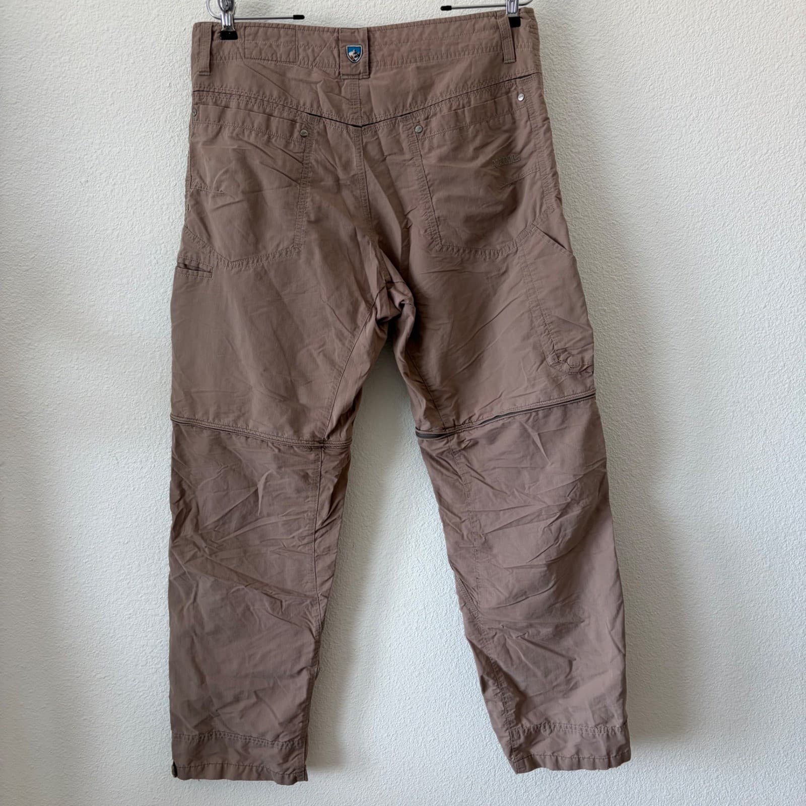 Kuhl Liberator Convertible Pants Mens 34x32 Brown Stealth Zip Off Hiking Utility - Thumbnail 4