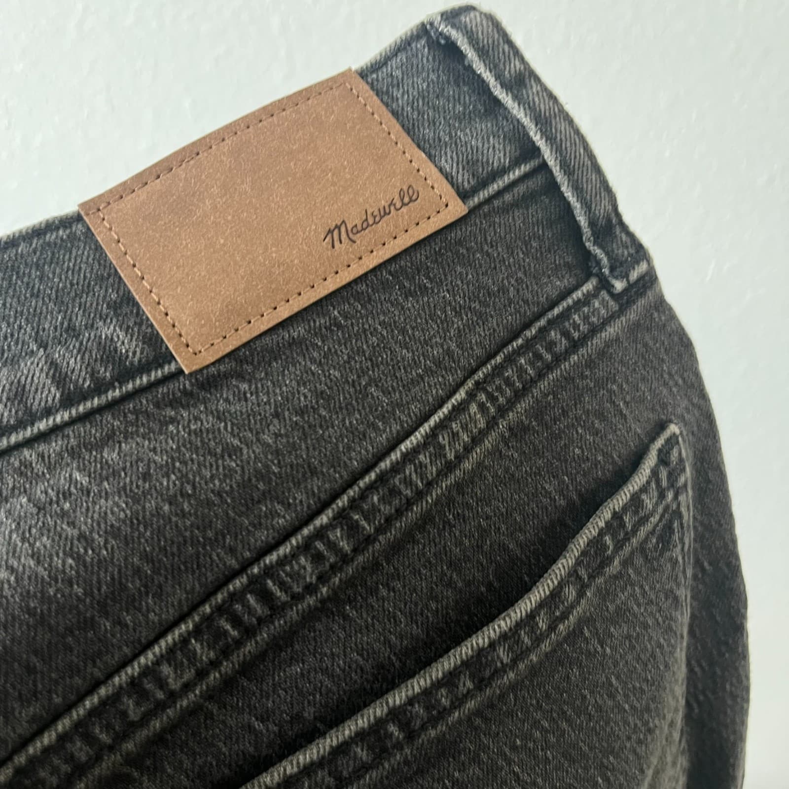 Madewell Vintage Jeans Women's 28P Black Denim Cotton Pockets Skinny Leg Zip Fly - Thumbnail 5