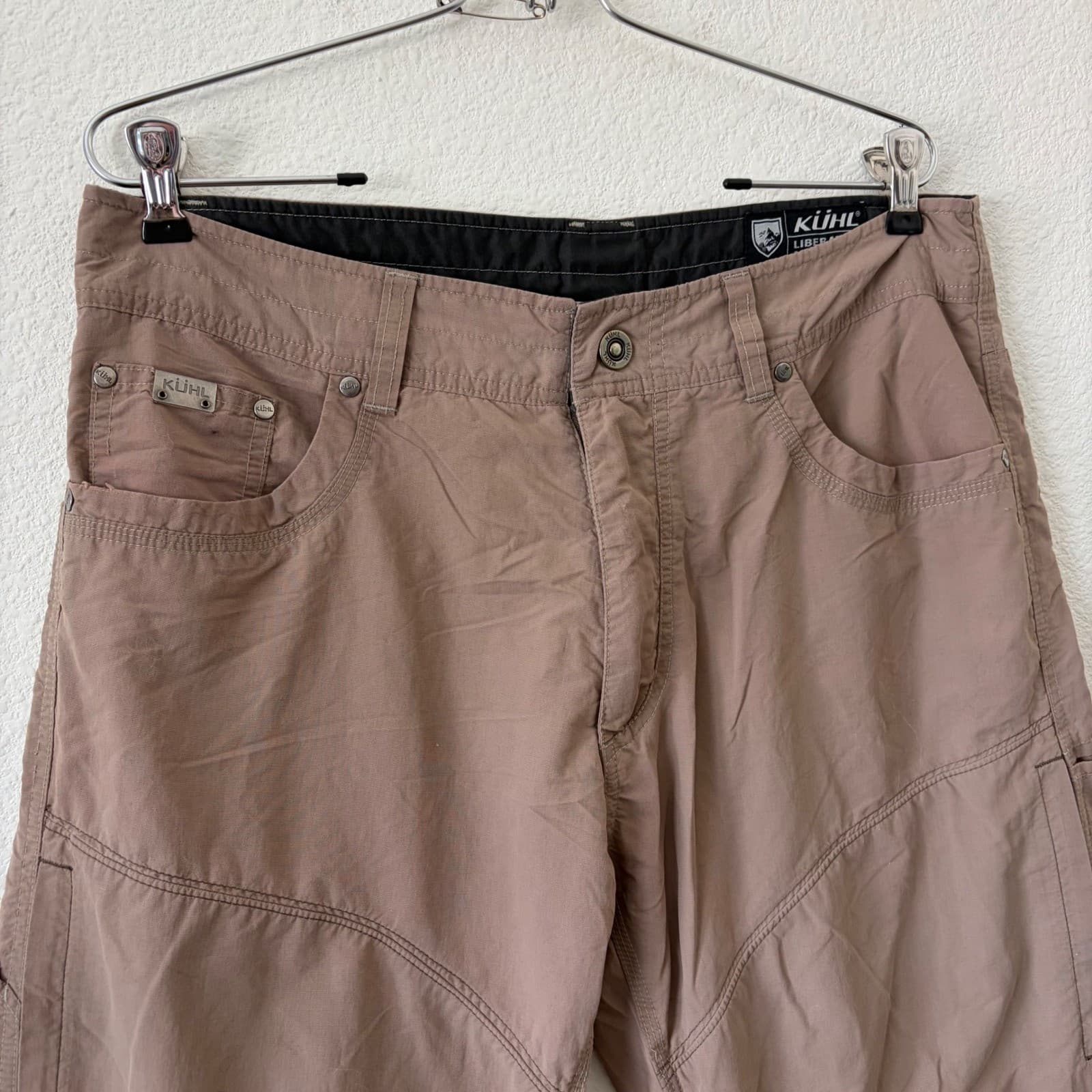 Kuhl Liberator Convertible Pants Mens 34x32 Brown Stealth Zip Off Hiking Utility - Thumbnail 2