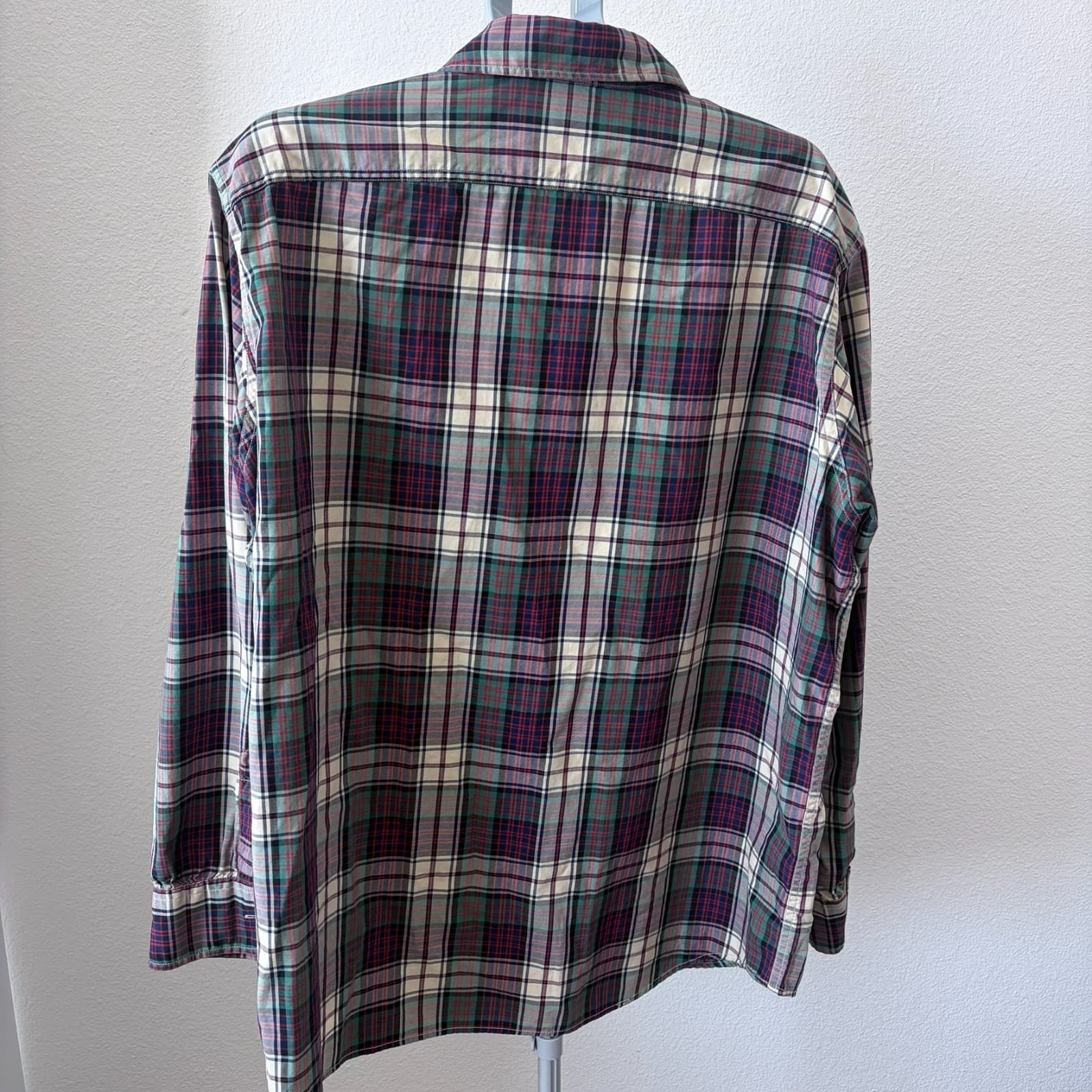 Polo Ralph Lauren Woodsman Work Shirt XL Plaid Flannel Button Up Heritage Preppy - Thumbnail 3