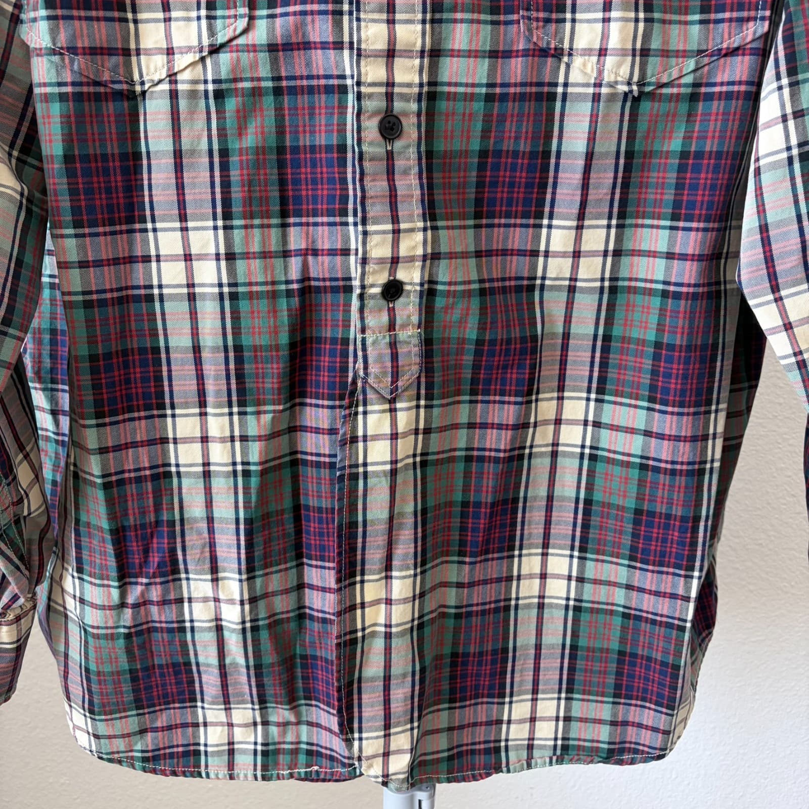 Polo Ralph Lauren Woodsman Work Shirt XL Plaid Flannel Button Up Heritage Preppy - Thumbnail 5