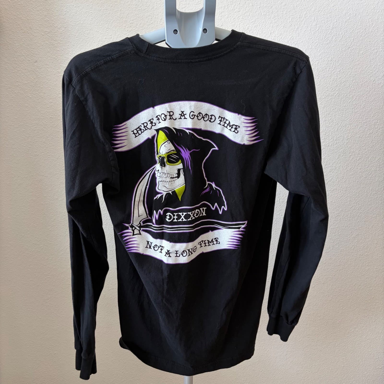 Dixxon Death Boy Long Sleeve T Shirt Mens M Black Grim Reaper Graphic - Thumbnail 3