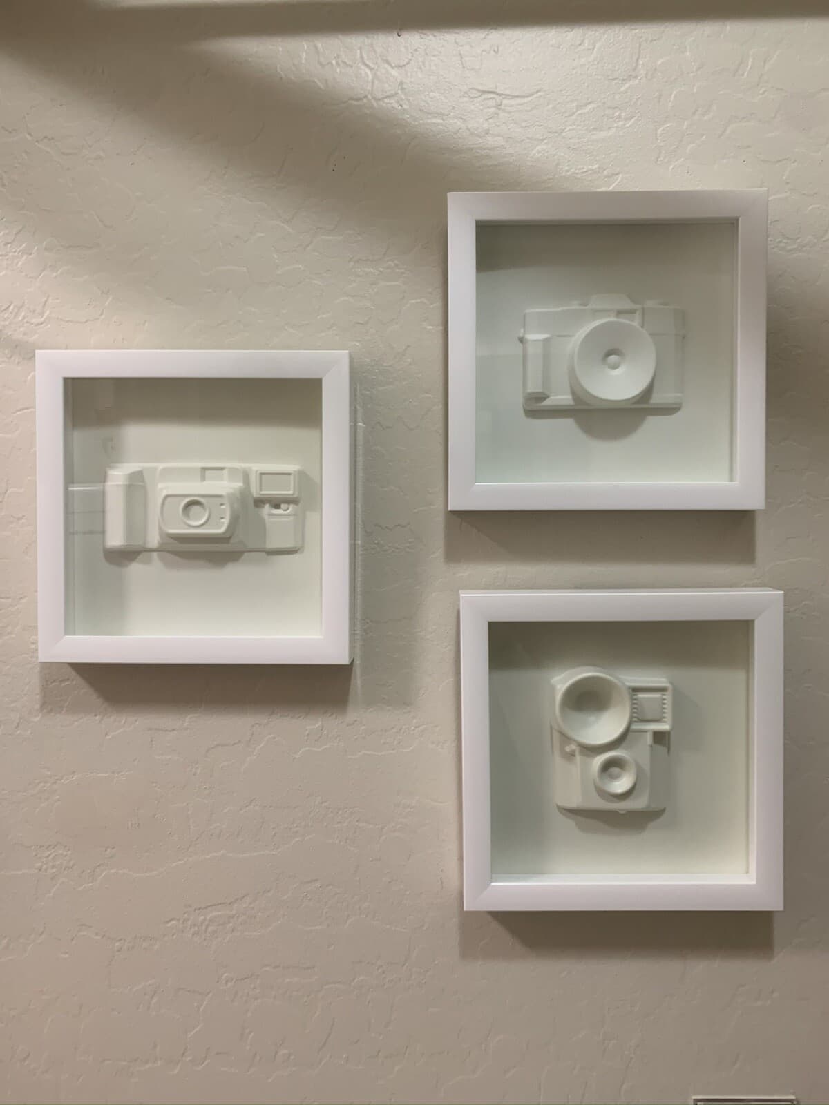 Gift For Photographers Office Photography Neutral Cream Set of 3 Camera Images - Thumbnail 2